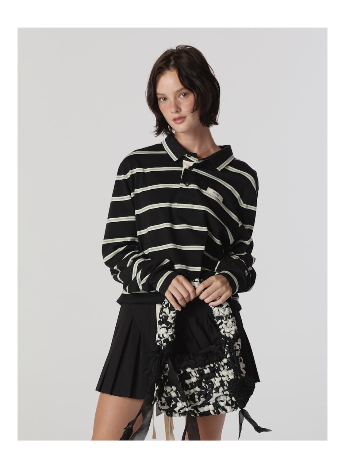 TERRY PK LONG SLEEVE (BLACK) M 상품이미지1