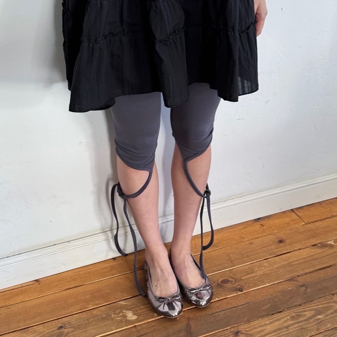 인앤양인하모니 Strap leggings, charcoal 상품이미지2