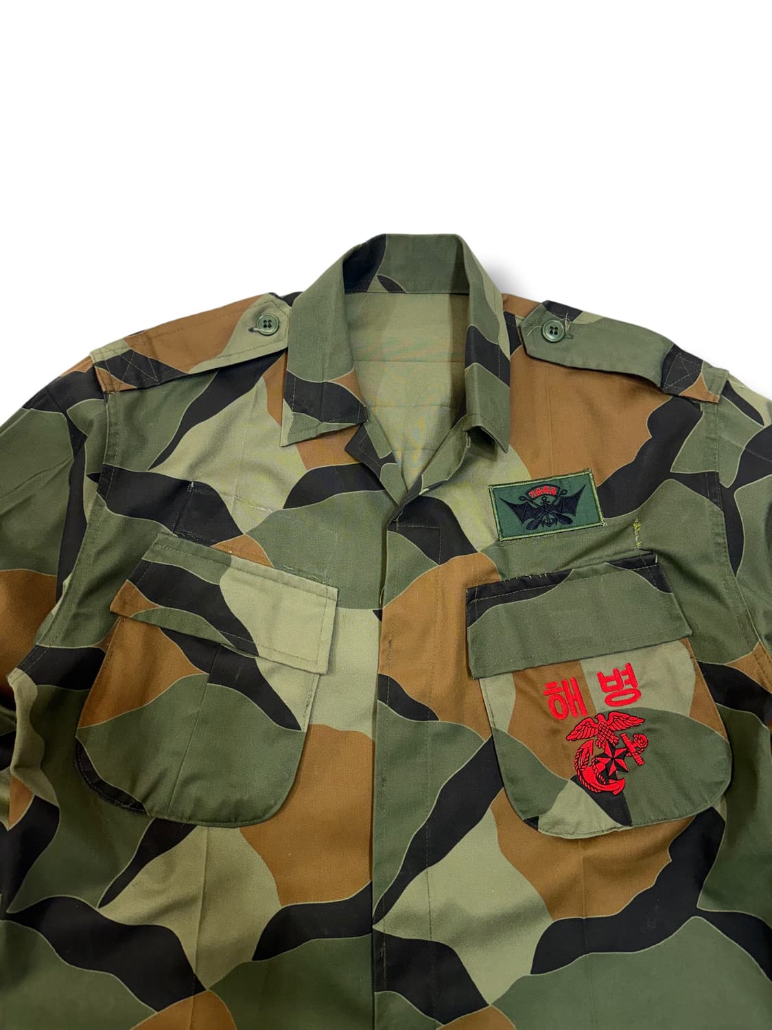 80s 해병 기습특공 카모 위장 셔츠 (M)   상품이미지2