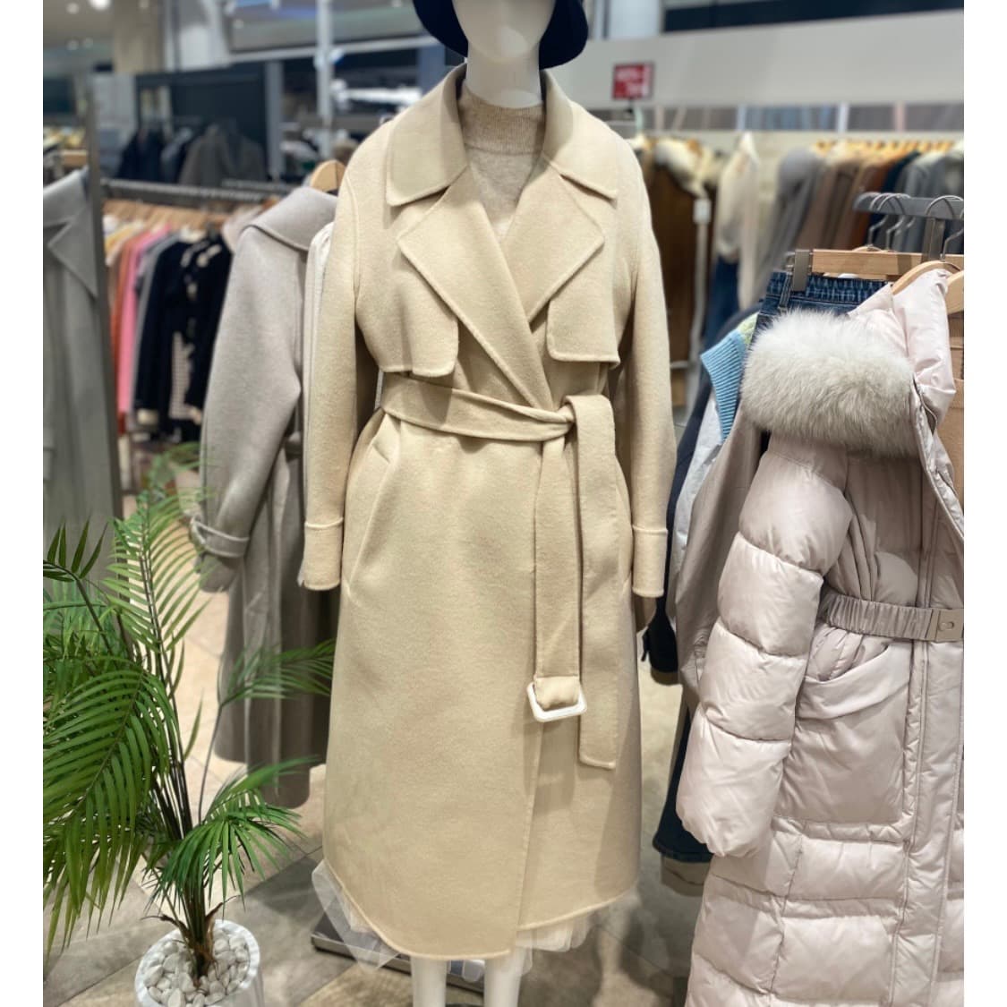 온앤온 루즈핏 벨티드 양모 코트 상품이미지2