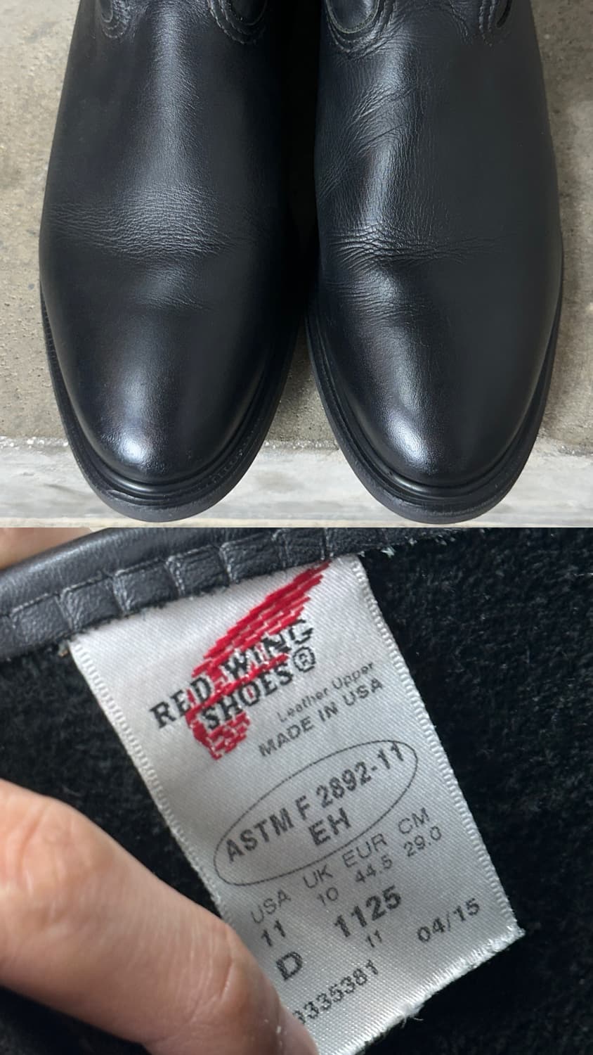 00's OG USA Made 레드윙 1125 페코스 블랙 웨스턴 부츠 상품이미지9