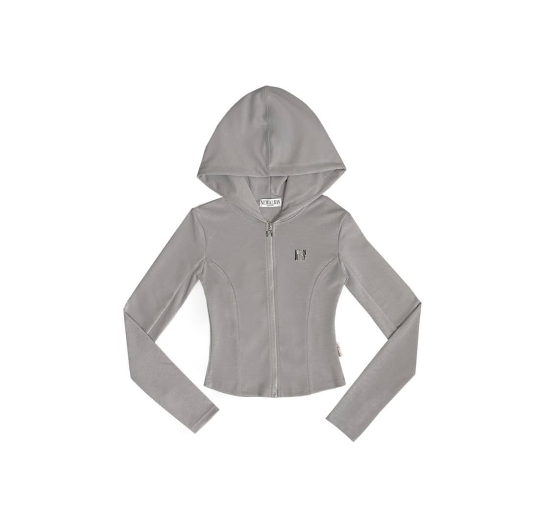 뉴얼린 줄리 라인 엠블럼 후디 집업 상품이미지1