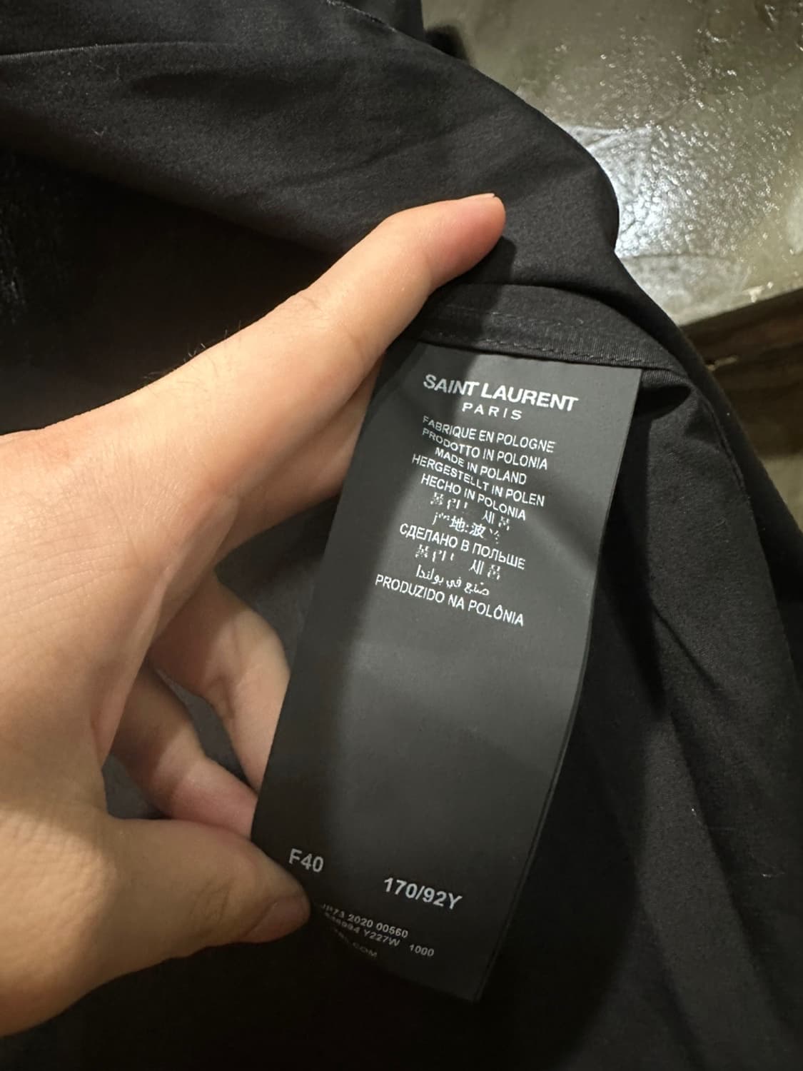 SAINT LAURENT    유니폼 라인 블루셔츠 상품이미지3