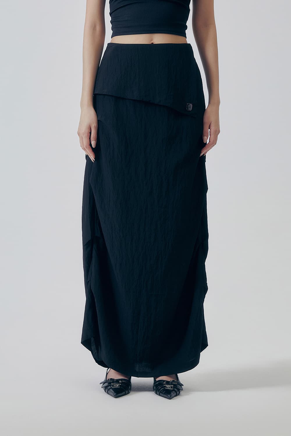 미착용) 트리밍버드 Featherlight Pintuck Skirt 상품이미지5