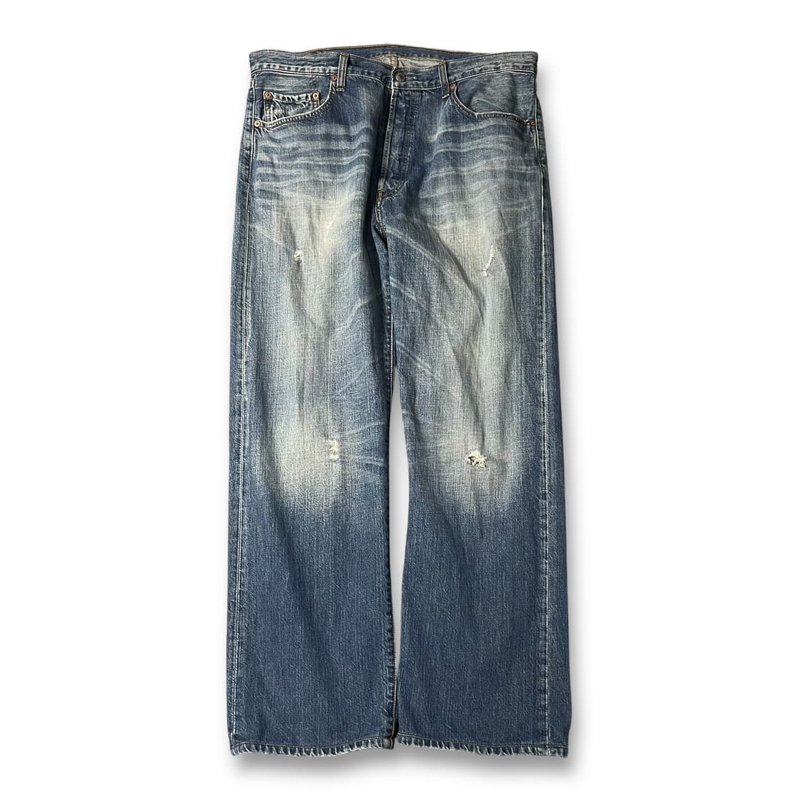 (38) 리바이스 501 버튼플라이 중청 워싱 데님 팬츠 상품이미지1
