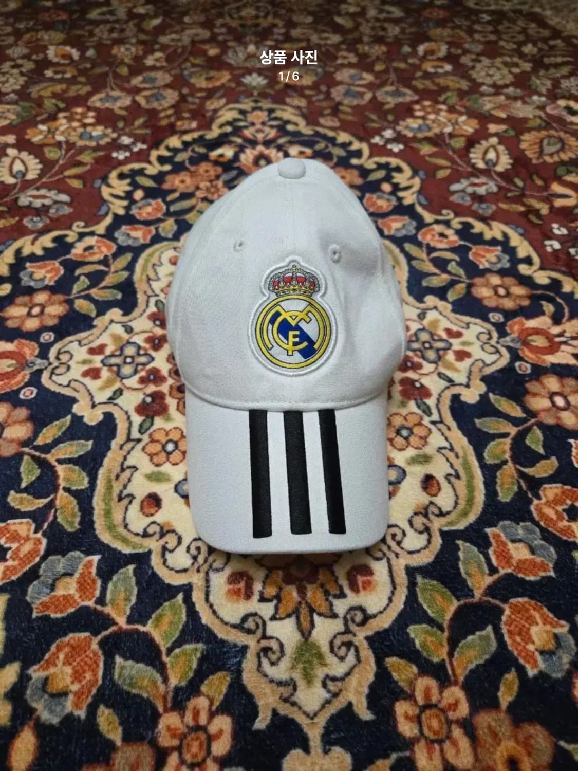 아디다스 레알 마드리드 삼선 볼캡 / 화이트 상품이미지1