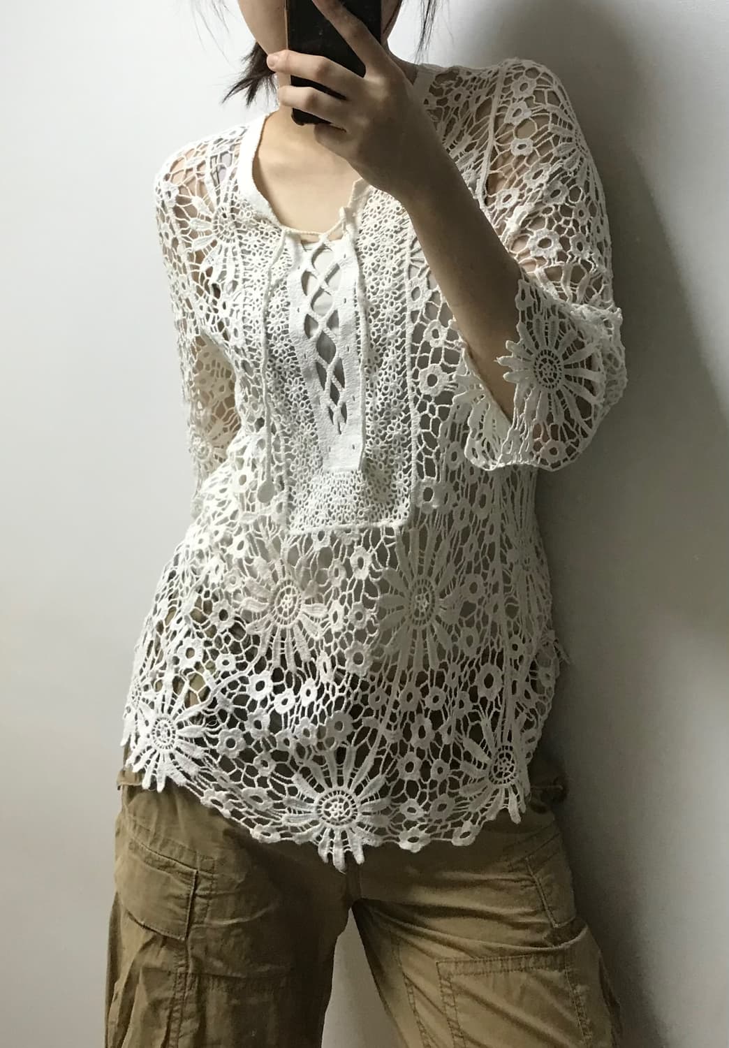 Vintage 그물 티 상품이미지6