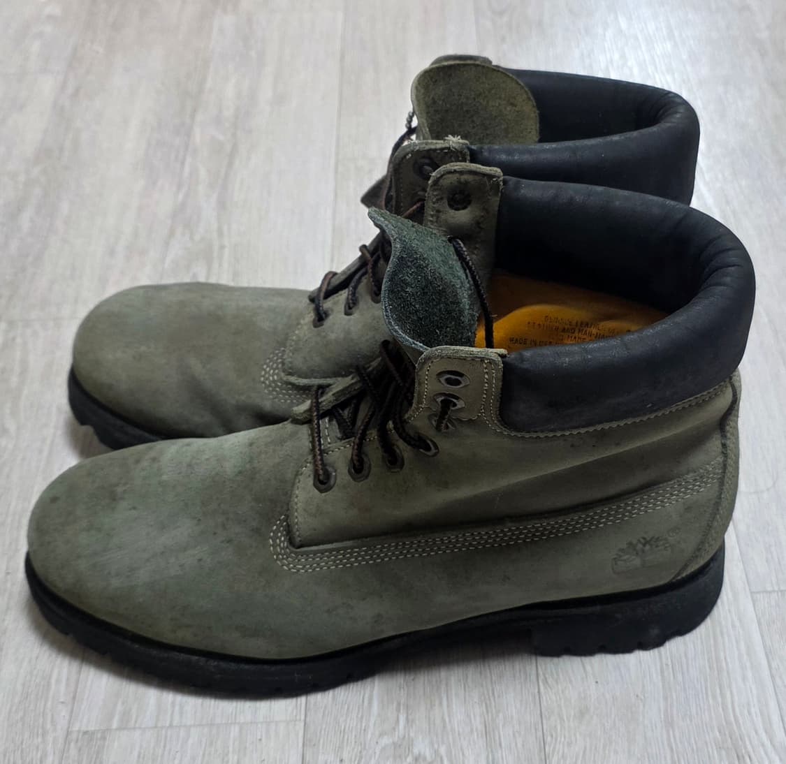 (290)팀버랜드 6인치 카키색 남성부츠 상품이미지3