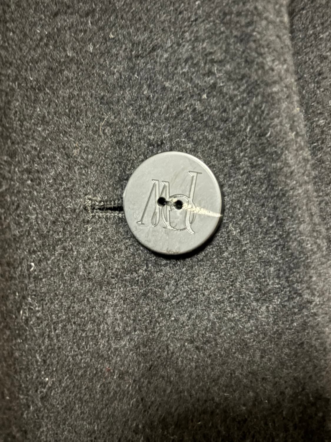 ZOOC 싱글 버튼 벨티드 롱 코트 블랙 55 상품이미지4