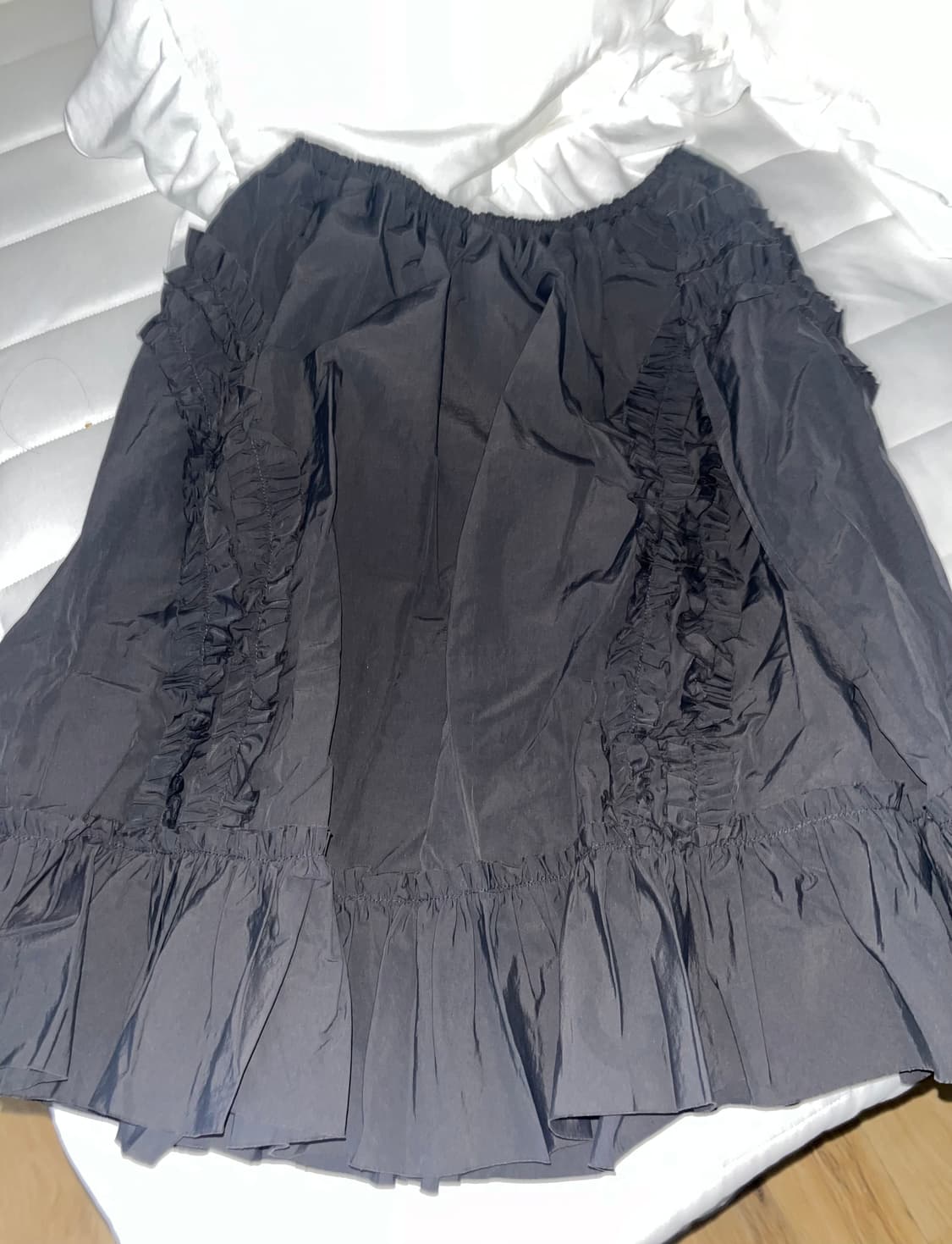 saenginstudio 밴딩러플나일론스커트 상품이미지1