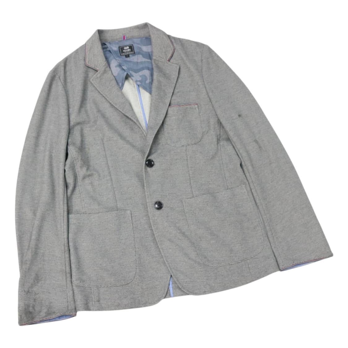 BEAMS HEART 빔즈하트 파이핑 디테일 멜란지 그레이 져지 자켓 상품이미지1