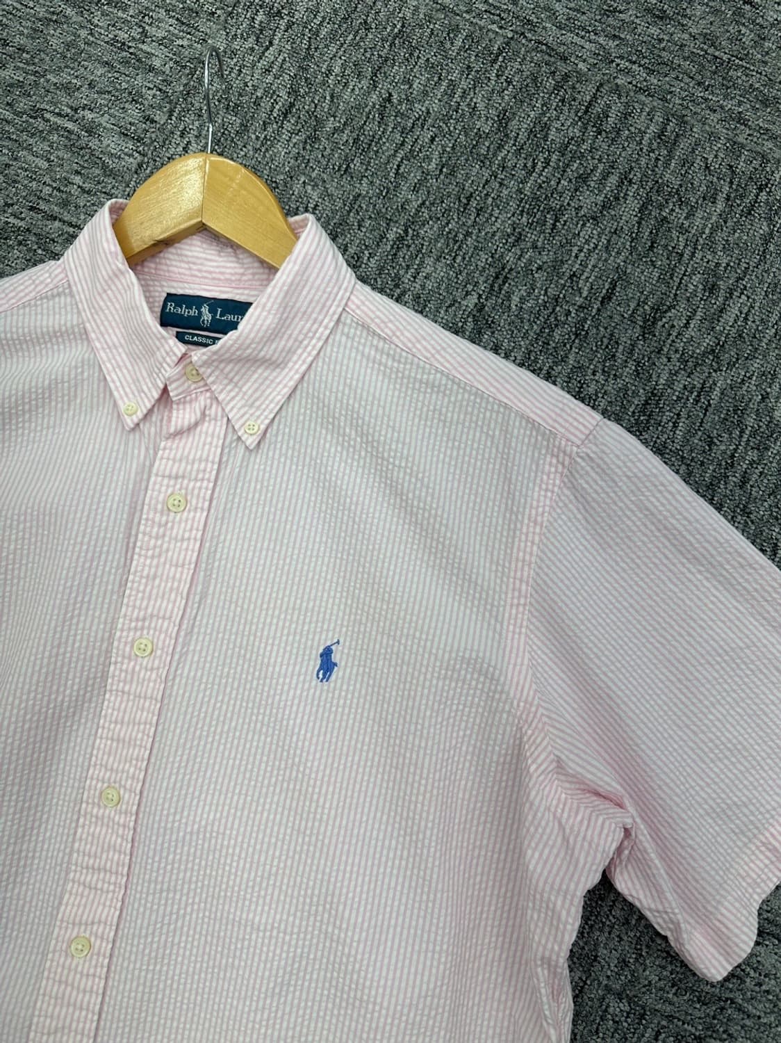 (XL)폴로 시어커서 셔츠-M610 상품이미지4
