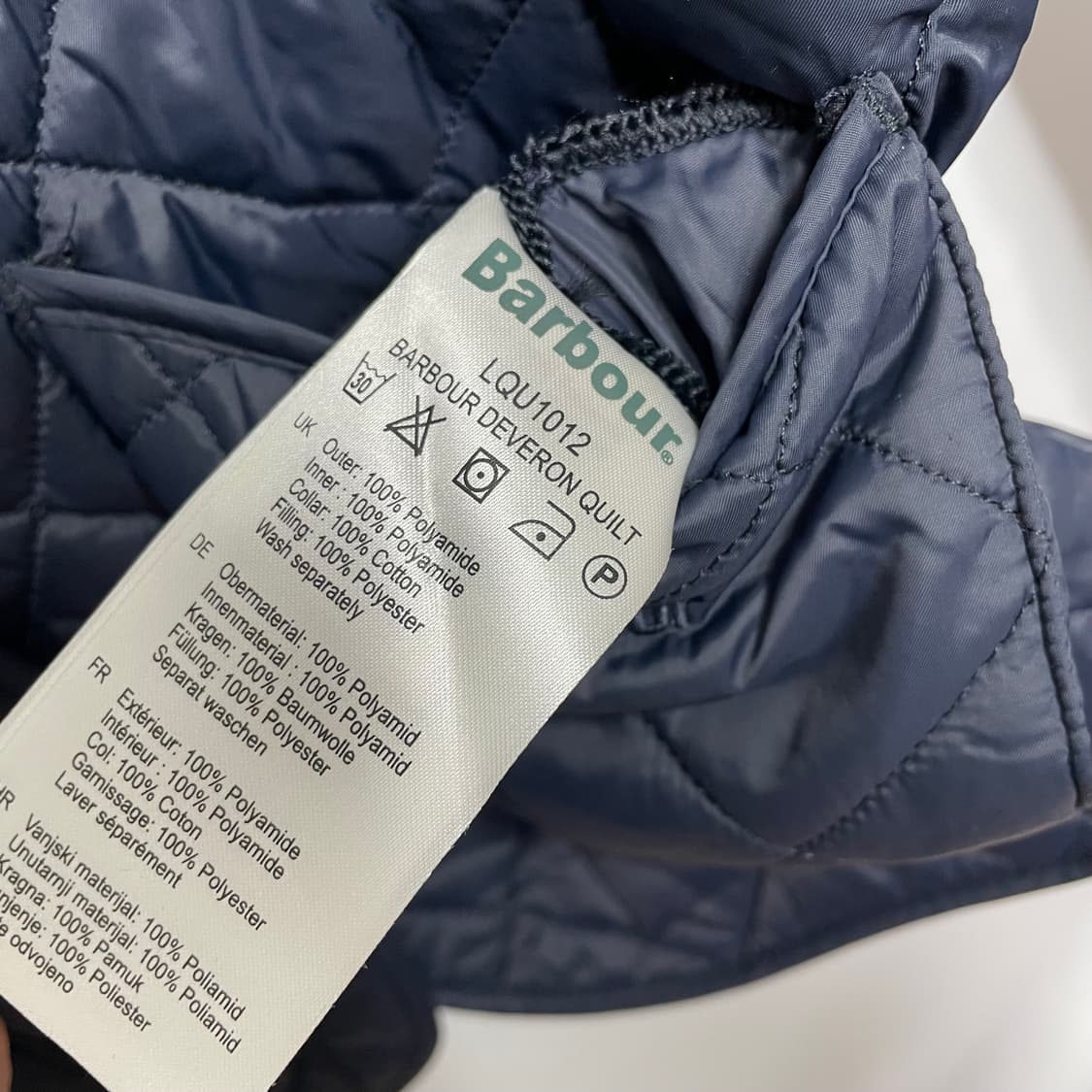 바버 데브론 퀼팅자켓 uk10 상품이미지5