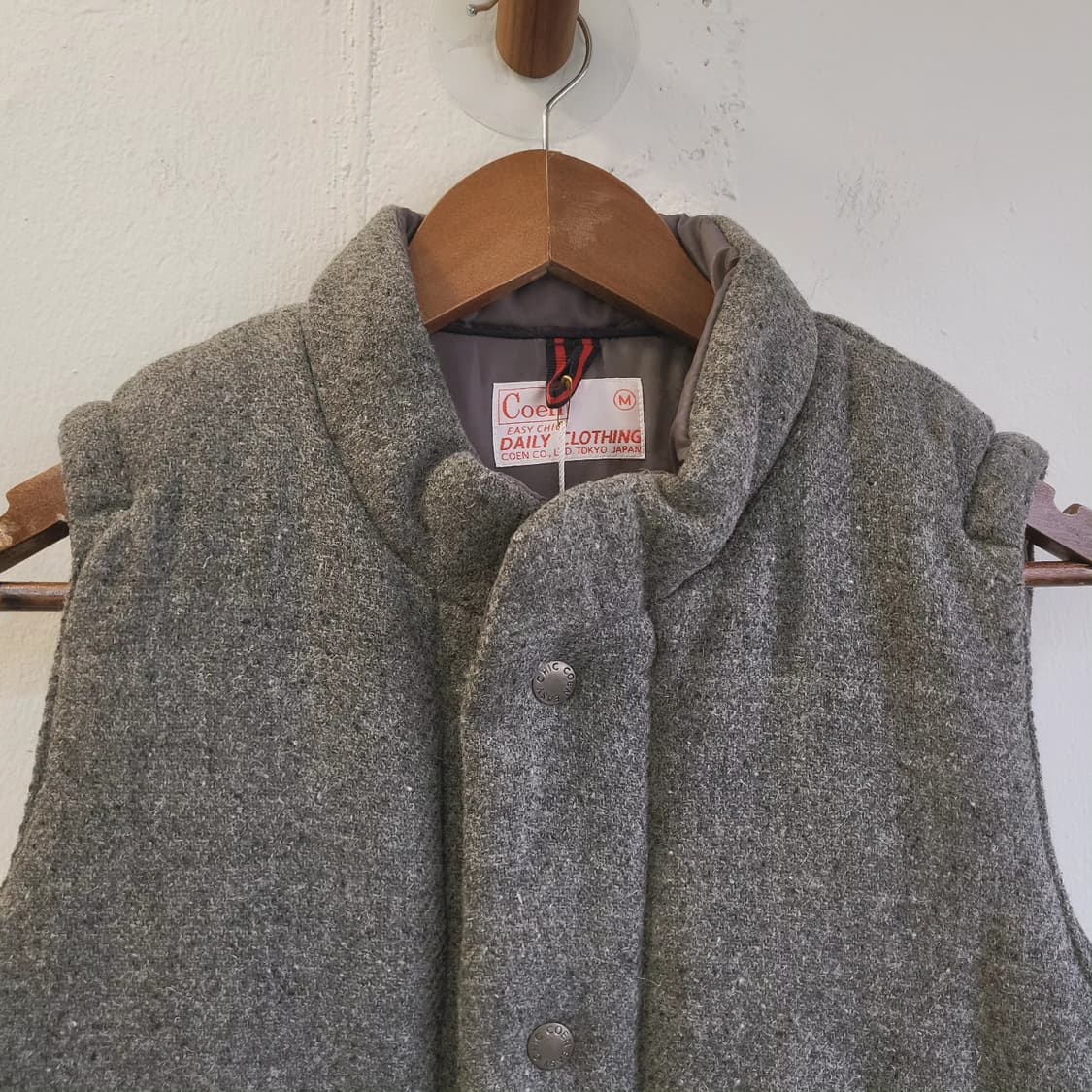 Coen 그레이 모직 패딩베스트 상품이미지3