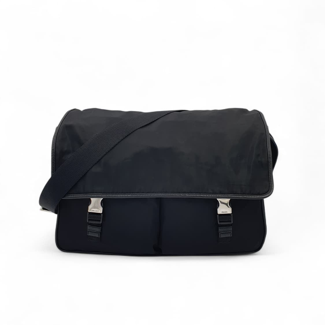 프라다 2vd768 사피아노 은장 투포켓 메신저백 크로스백 상품이미지1