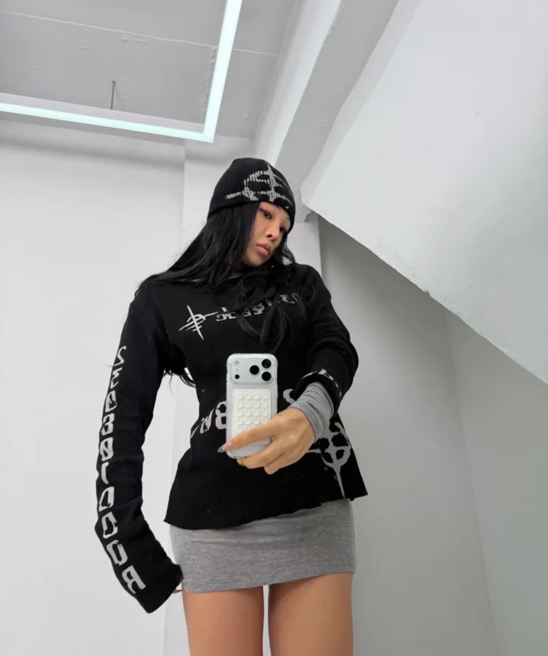 오도어 프린팅 롱슬리브 티셔츠 상품이미지4