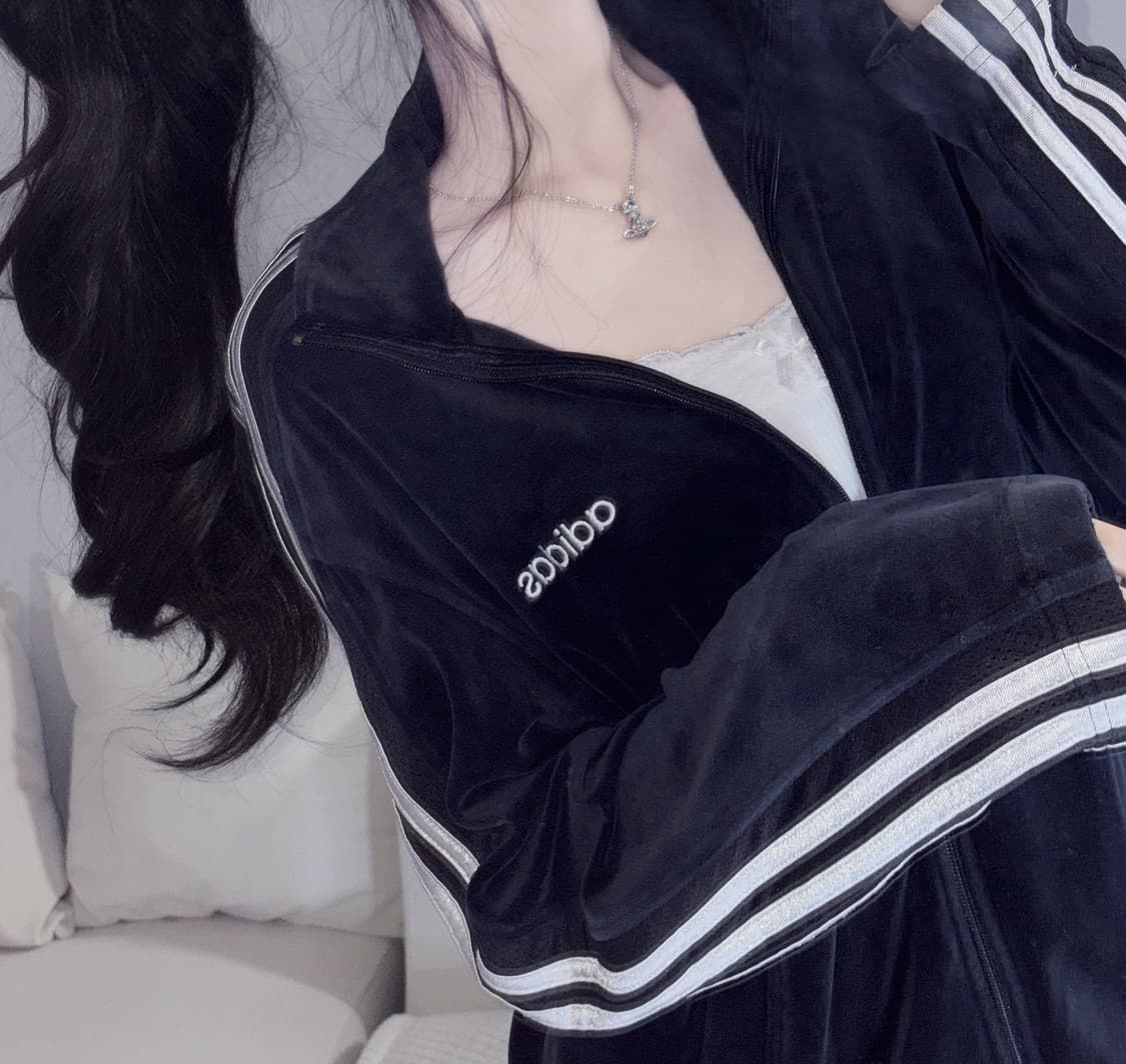🐰아디다스 벨벳 데일리 부들 집업🖤 상품이미지1