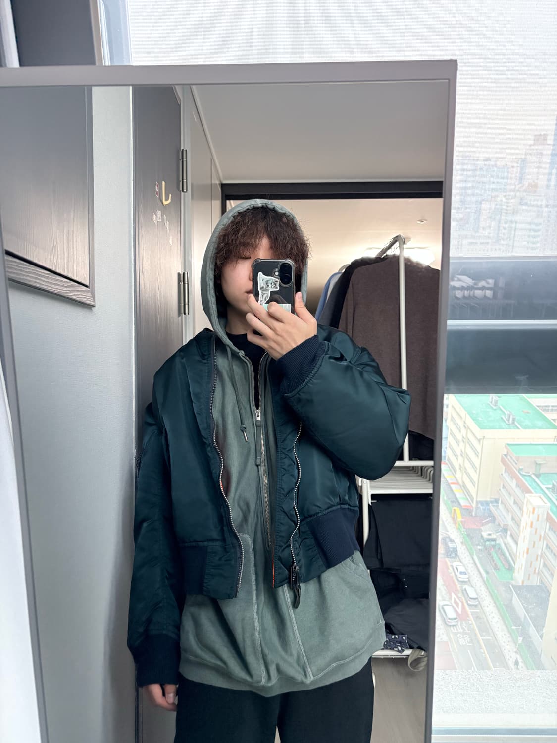 (L) 알파 인더스트리 80s USA 빈티지 MA-1 네이비 상품이미지3