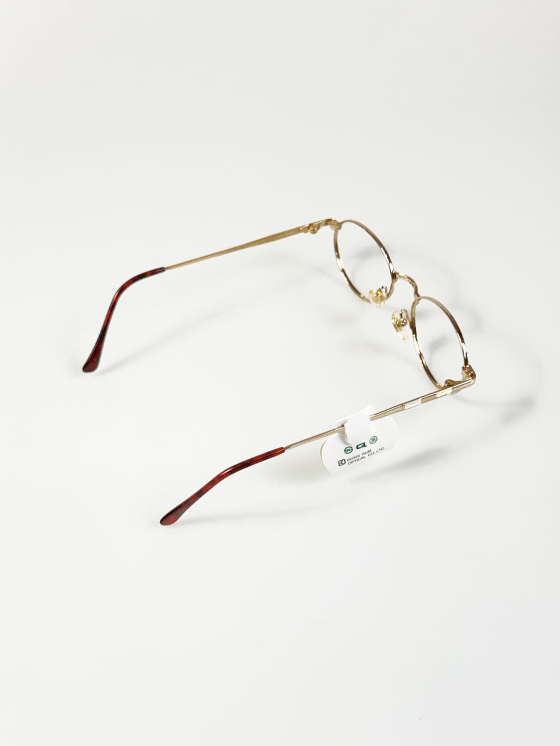 90s DANDY 골드 슬림 오벌 메탈 프레임 빈티지 안경 상품이미지4