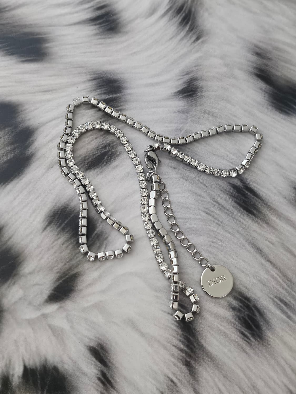 447 디올 빈티지 테니스 목걸이 / 정품 업사이클링 상품이미지4