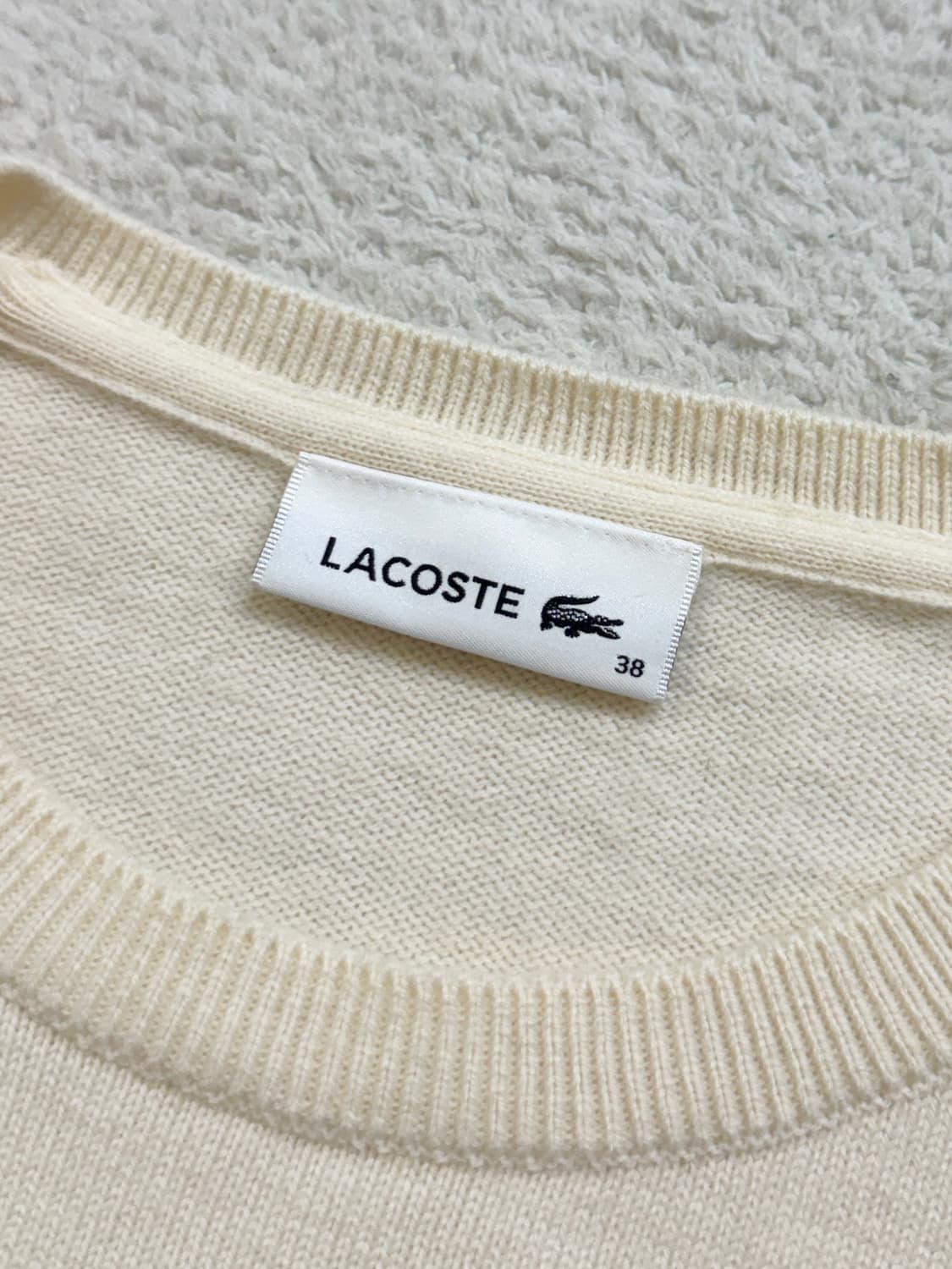 라코스테 빅크록 아이보리 니트 상품이미지4