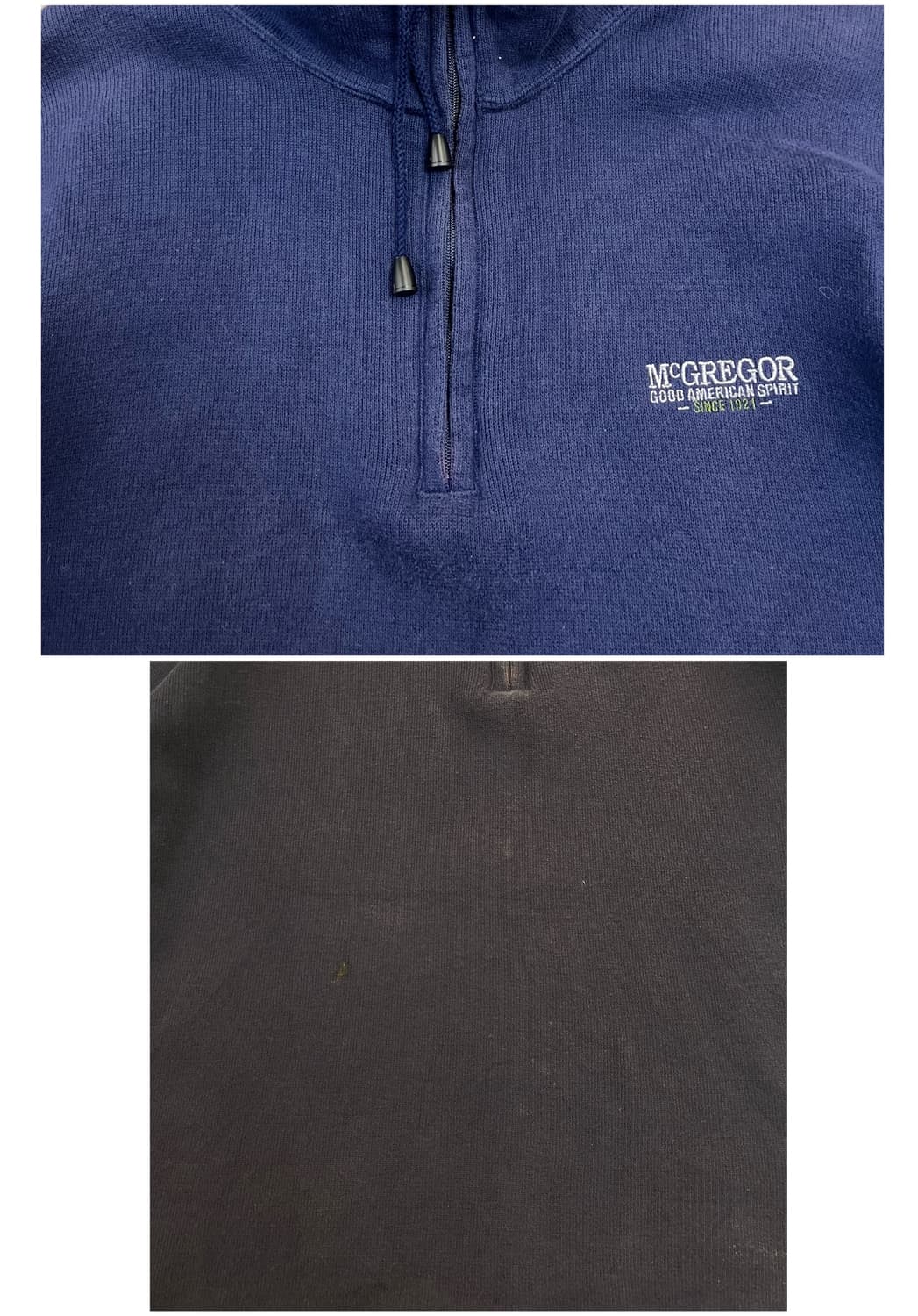 맥그리거 반집업 니트 네이비 M #csz3318 상품이미지6