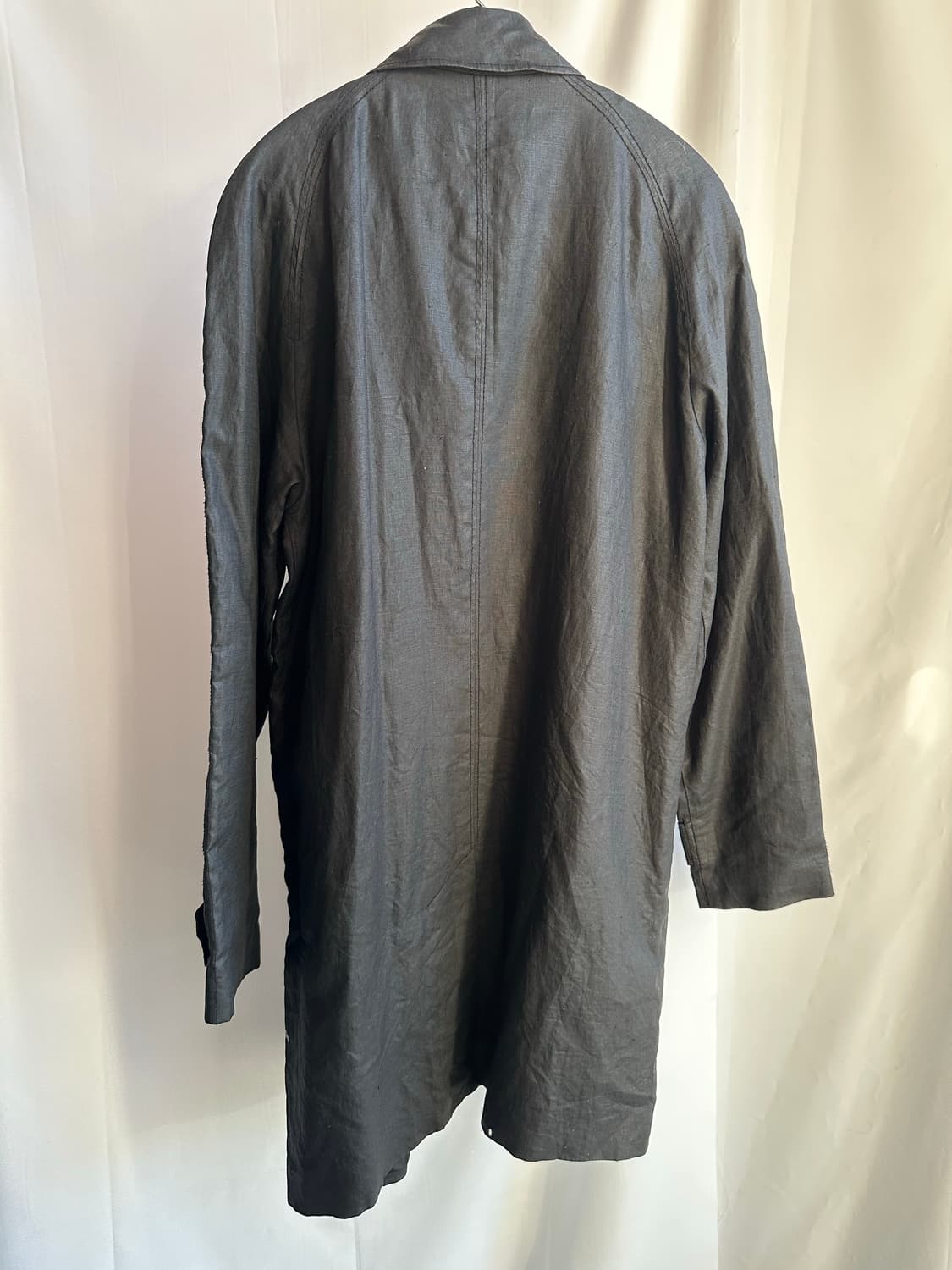 H&M 워시드 린넨 코트  상품이미지5