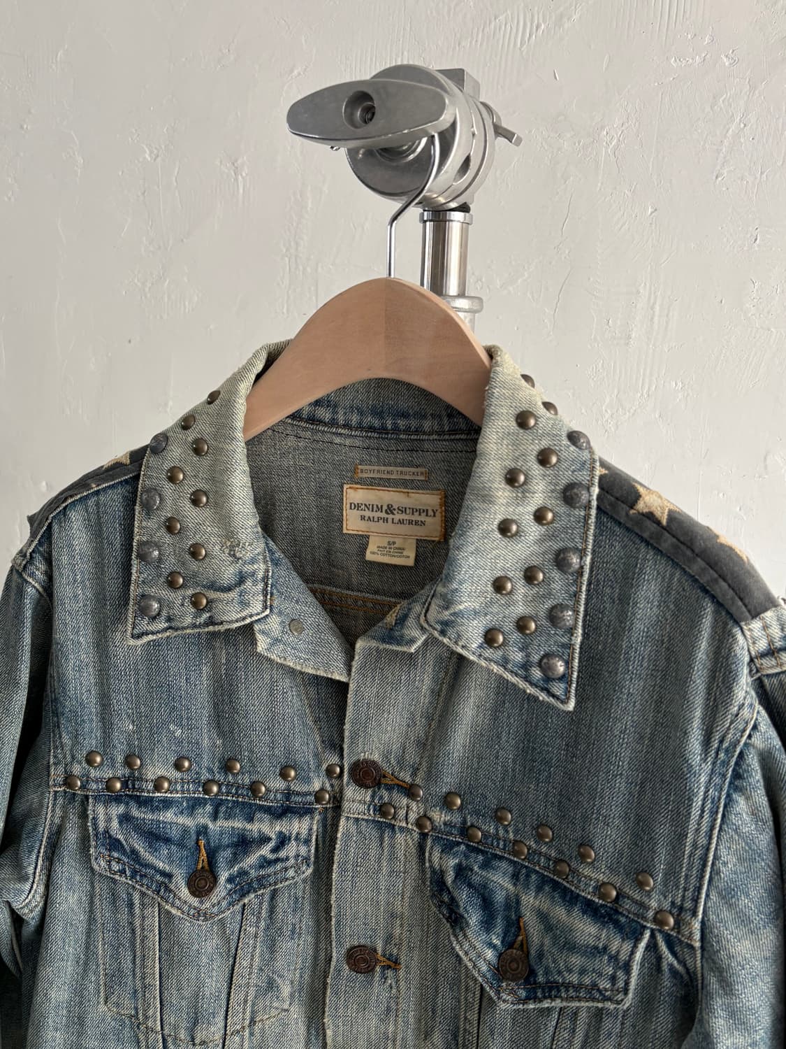 Denim&supply 데님 앤 서플라이 스터드 데님 트러커 자켓  상품이미지4