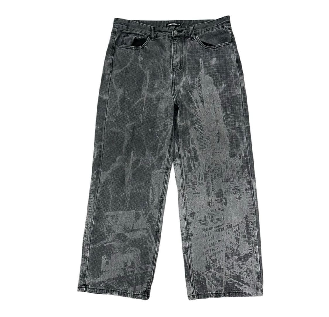 네스티킥 나염 데님팬츠 상품이미지1