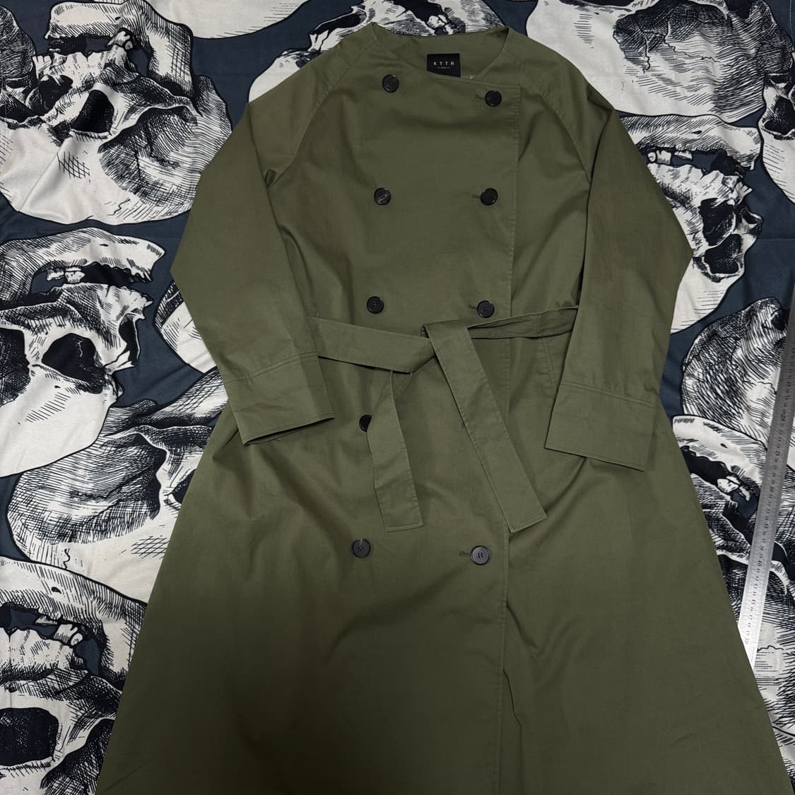 KTTA 서울 노카라 트렌치코트 프리사이즈  상품이미지4