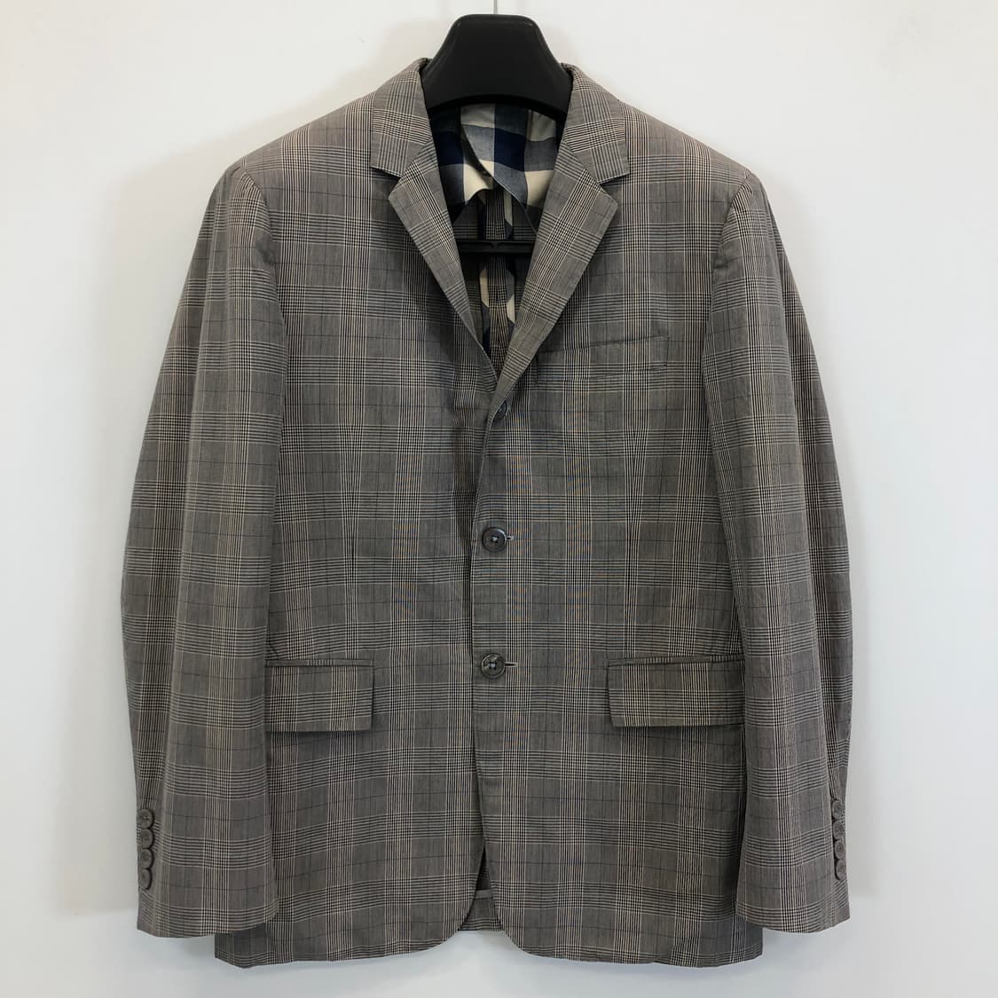 타임옴므 코튼 체크자켓 95 사이즈 상품이미지1