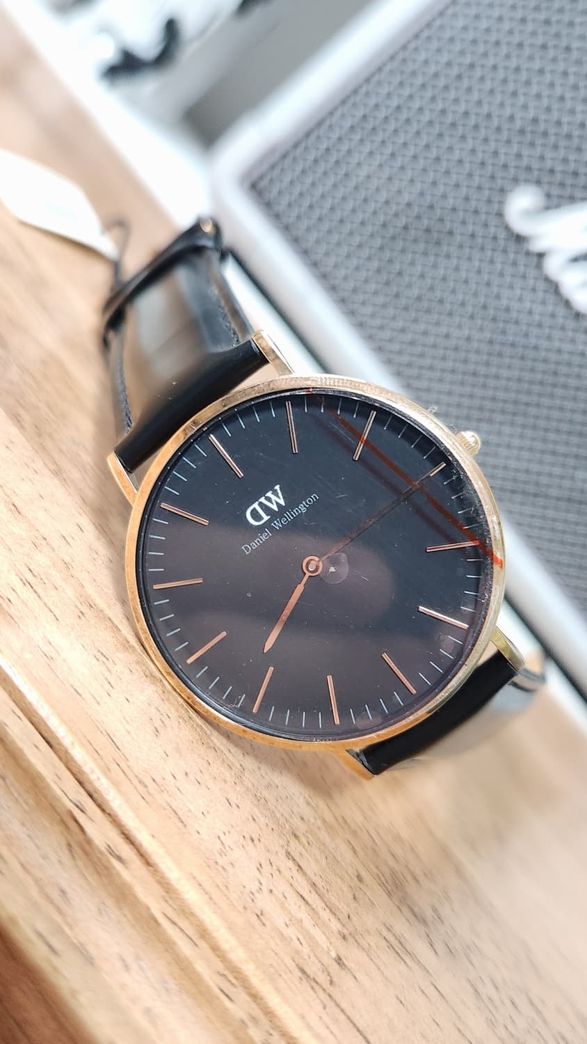 # 다니엘웰링턴 클래식 쉐필드 블랙 로즈골드 남성 명품시계 급처 상품이미지6
