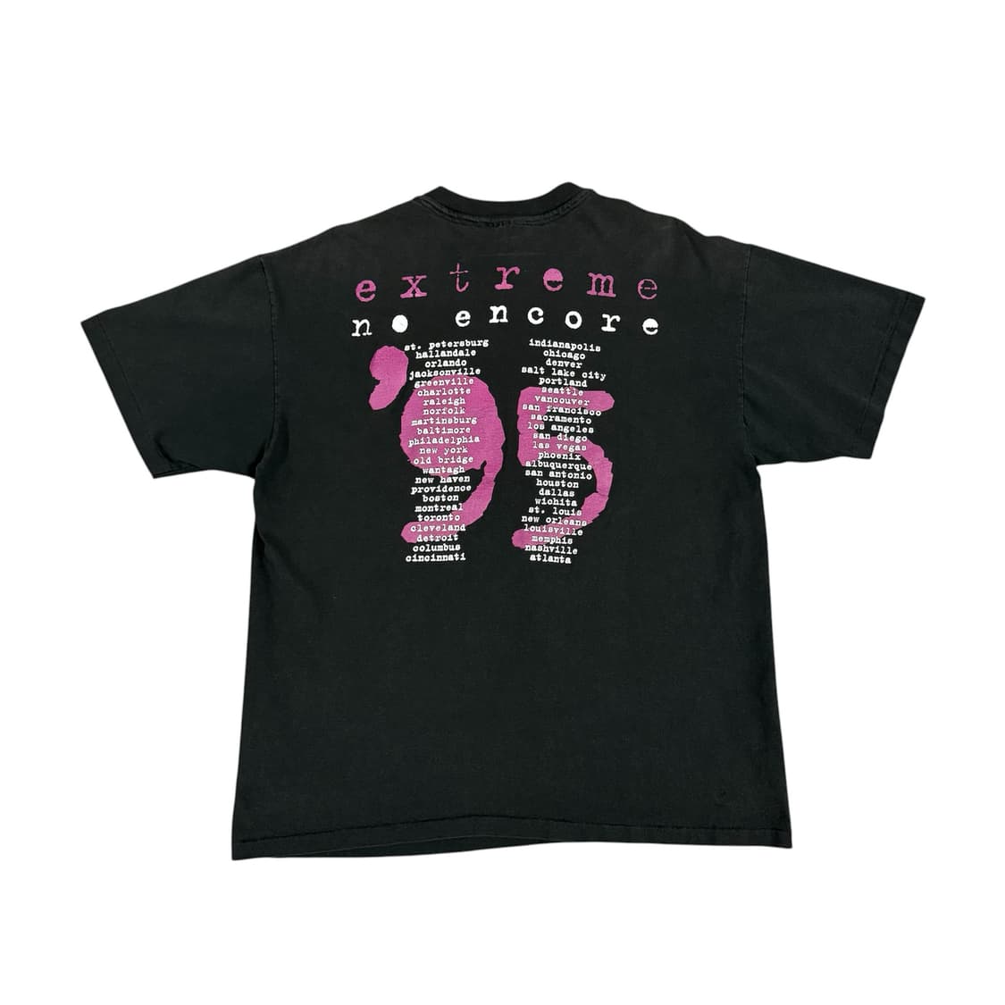 빈티지 90s 익스트림 Extreme 'No Encore' 투어 티셔츠 상품이미지2