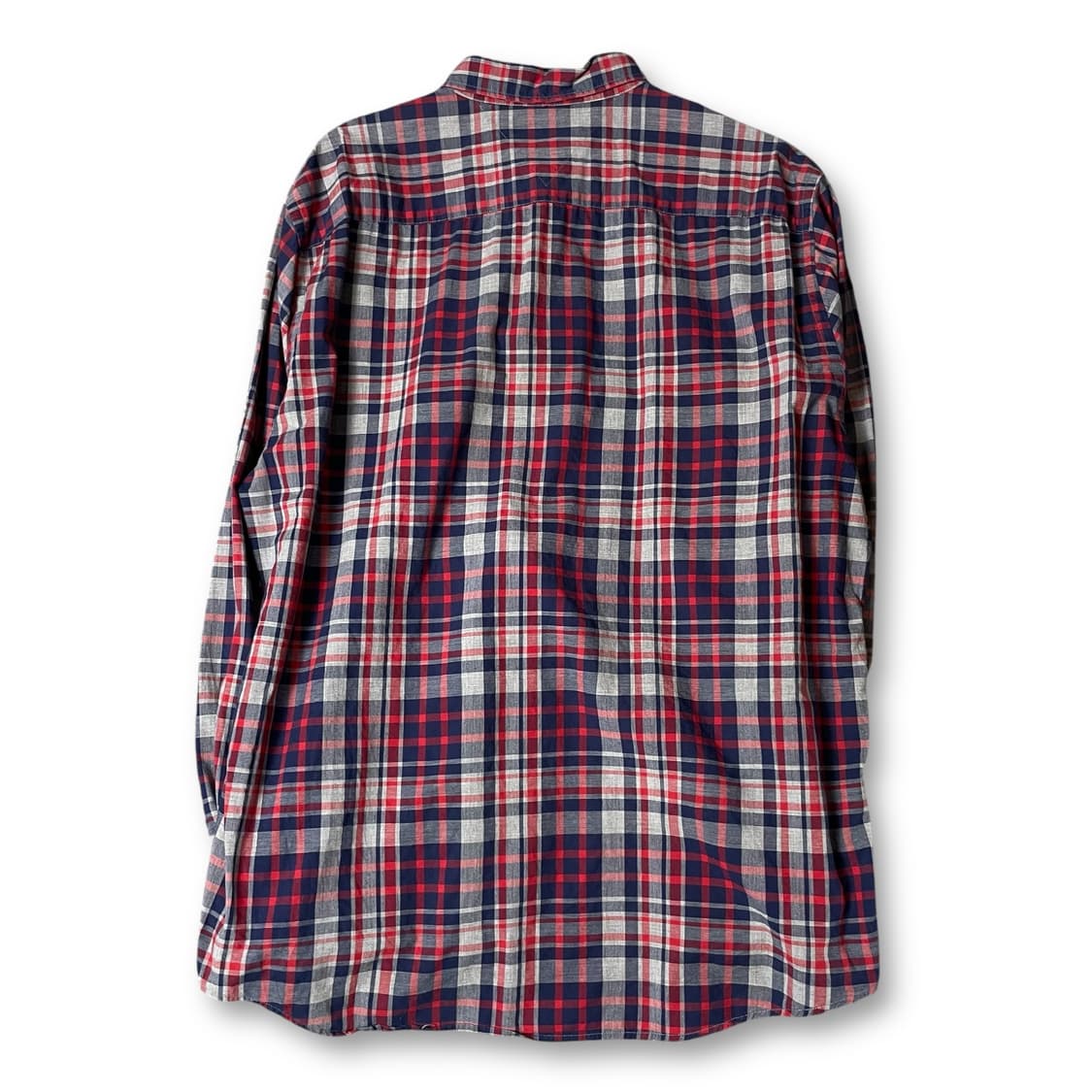 타미힐피거 레드 네이비 체크 긴팔 셔츠 뉴욕핏 상품이미지2