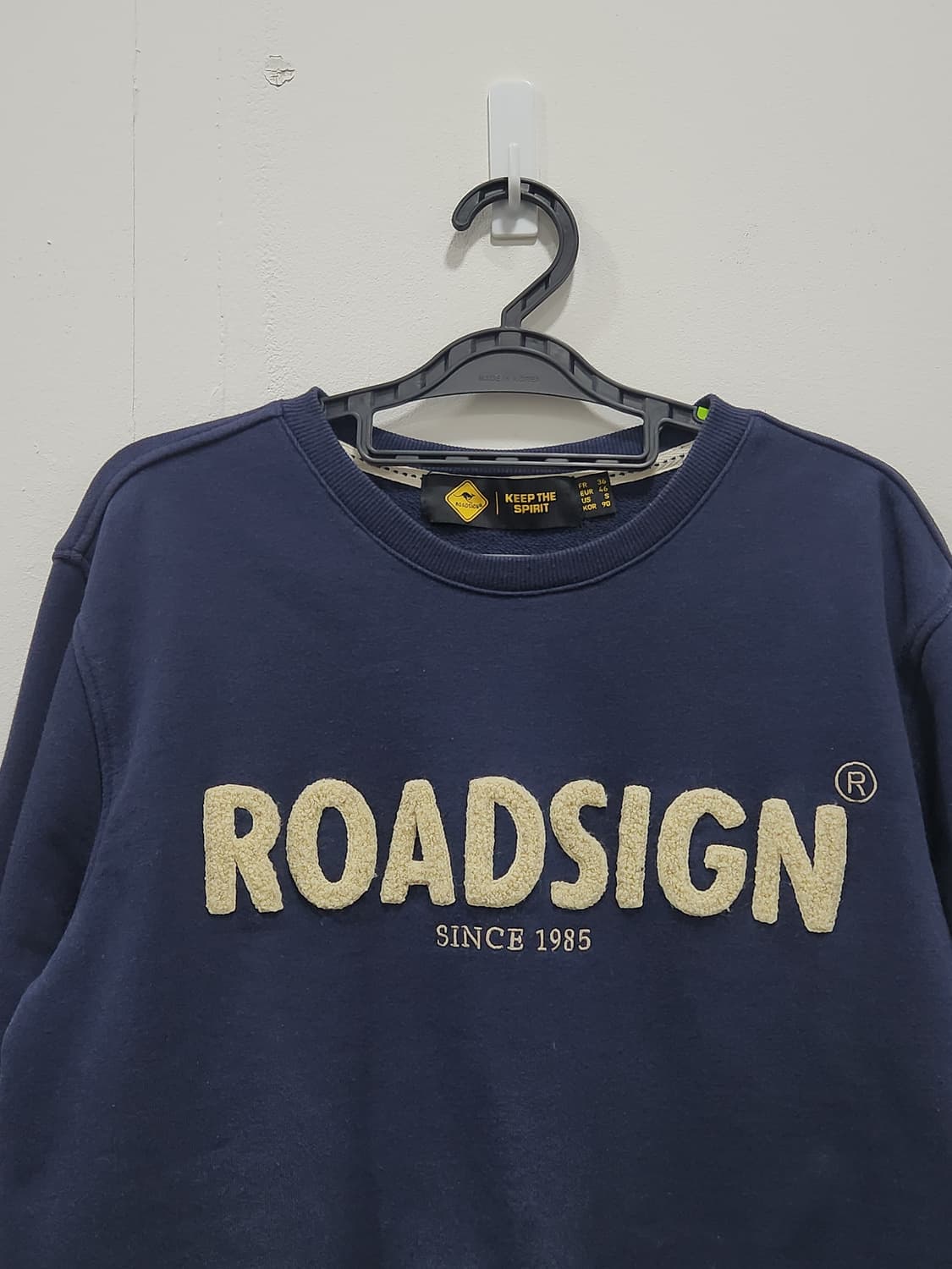 [S] 로드사인 네이비 맨투맨 티셔츠 여성 90사이즈 상품이미지2
