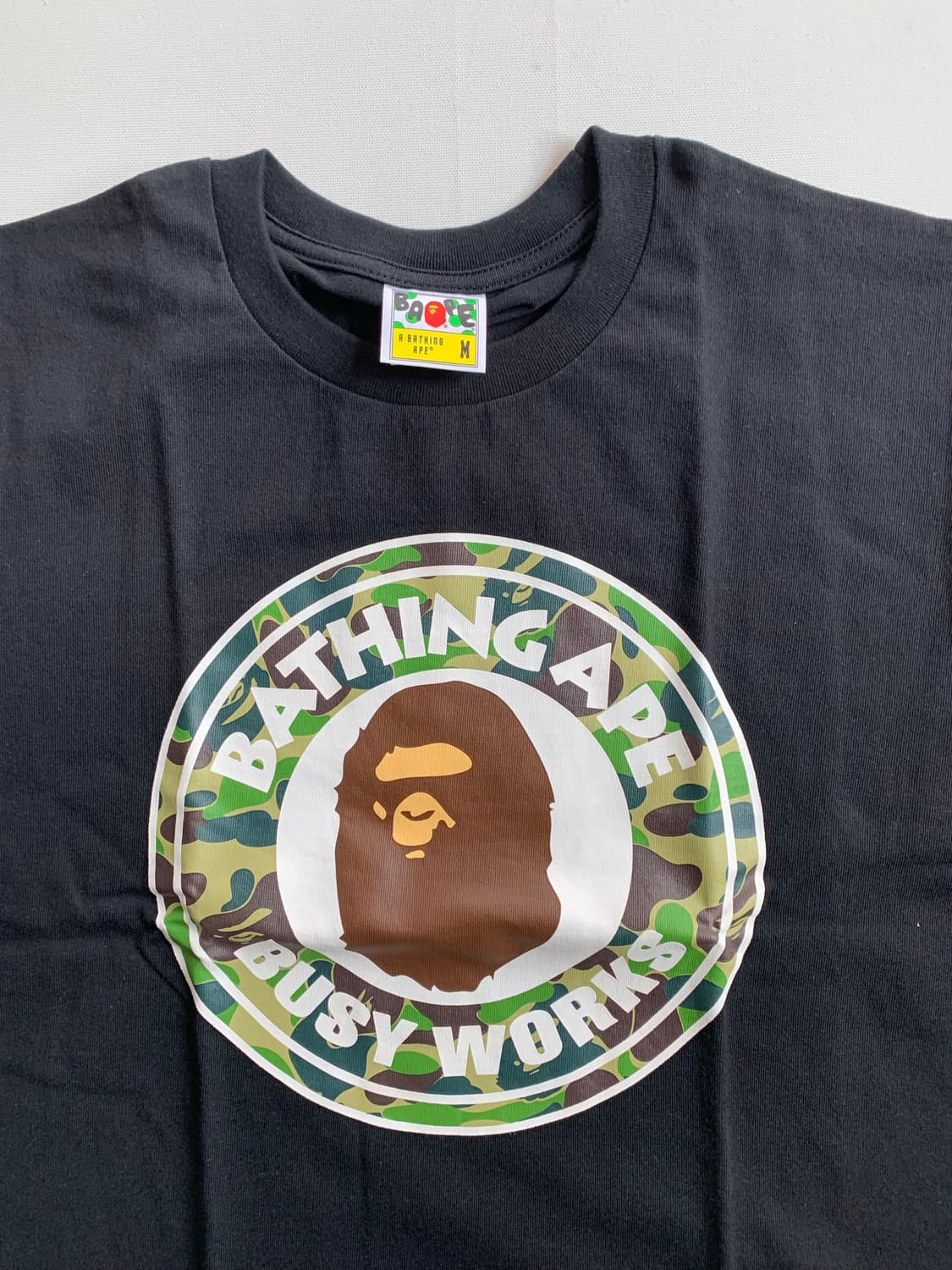 베이프 1st 카모 반팔 티셔츠 M사이즈 새제품  상품이미지5