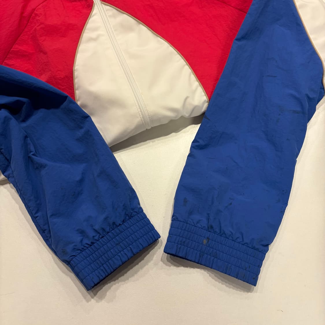 [L] 아디다스 빅로고 올드스쿨 바람막이 레드/블루 B542 상품이미지7