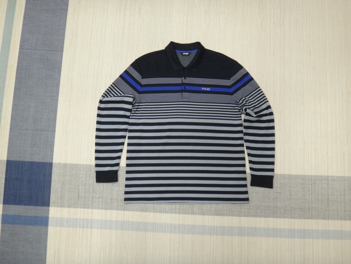 (2XL) PING 남성 보온성 믹스 패턴 카라 티셔츠 상품이미지1