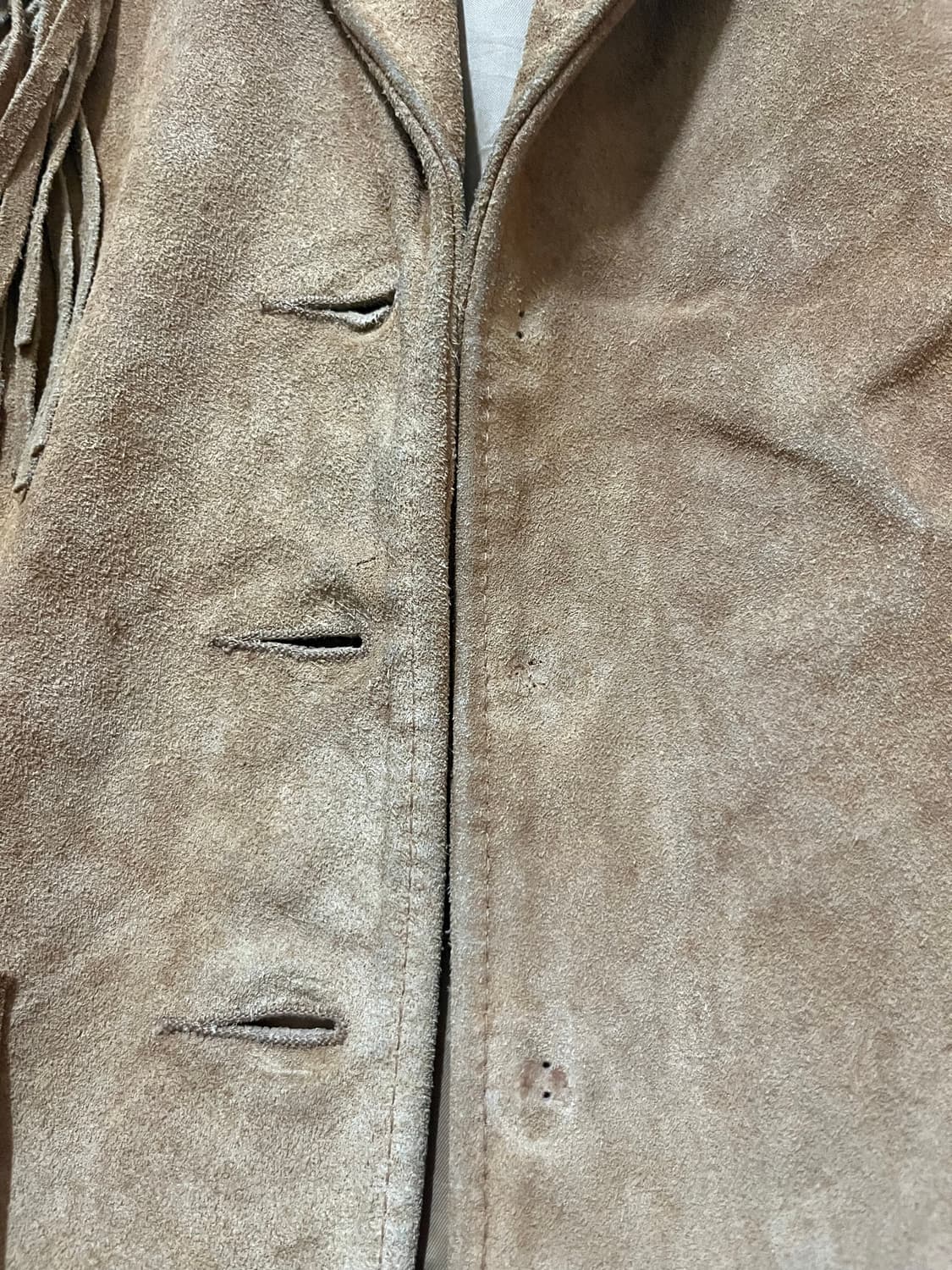 쇼트 스웨이드 레더 프린지 자켓 상품이미지7