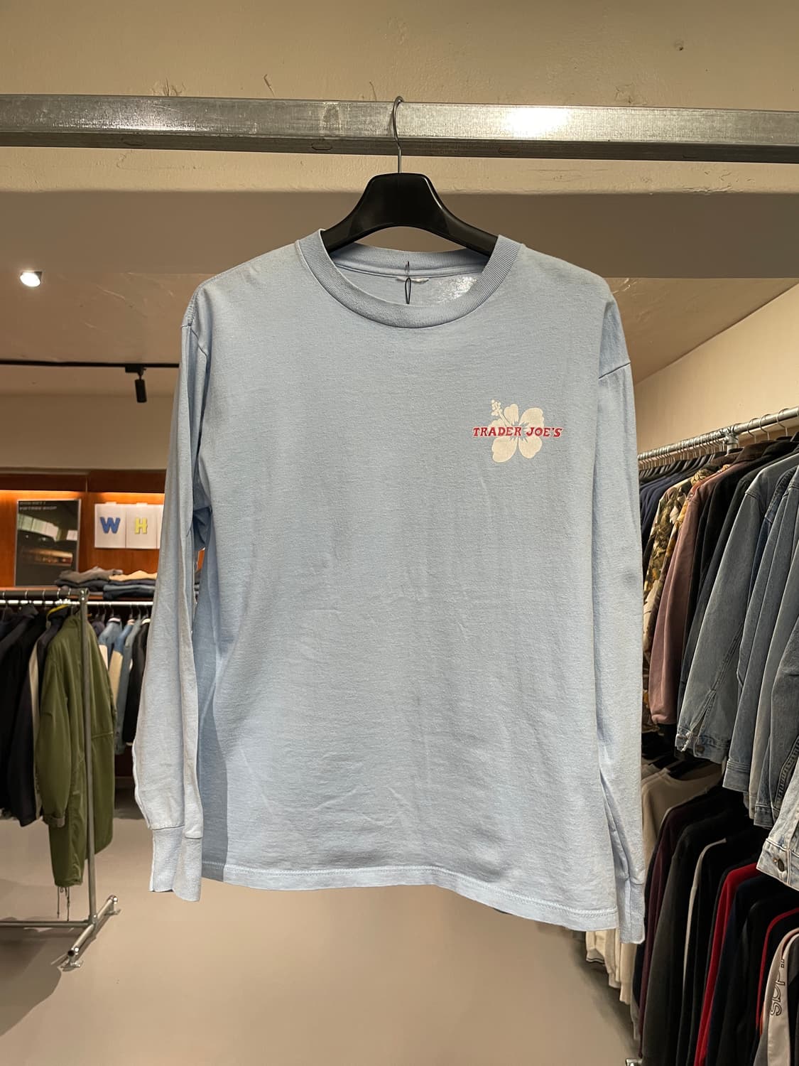 빈티지 롱슬리브 티셔츠(스카이블루)  상품이미지8