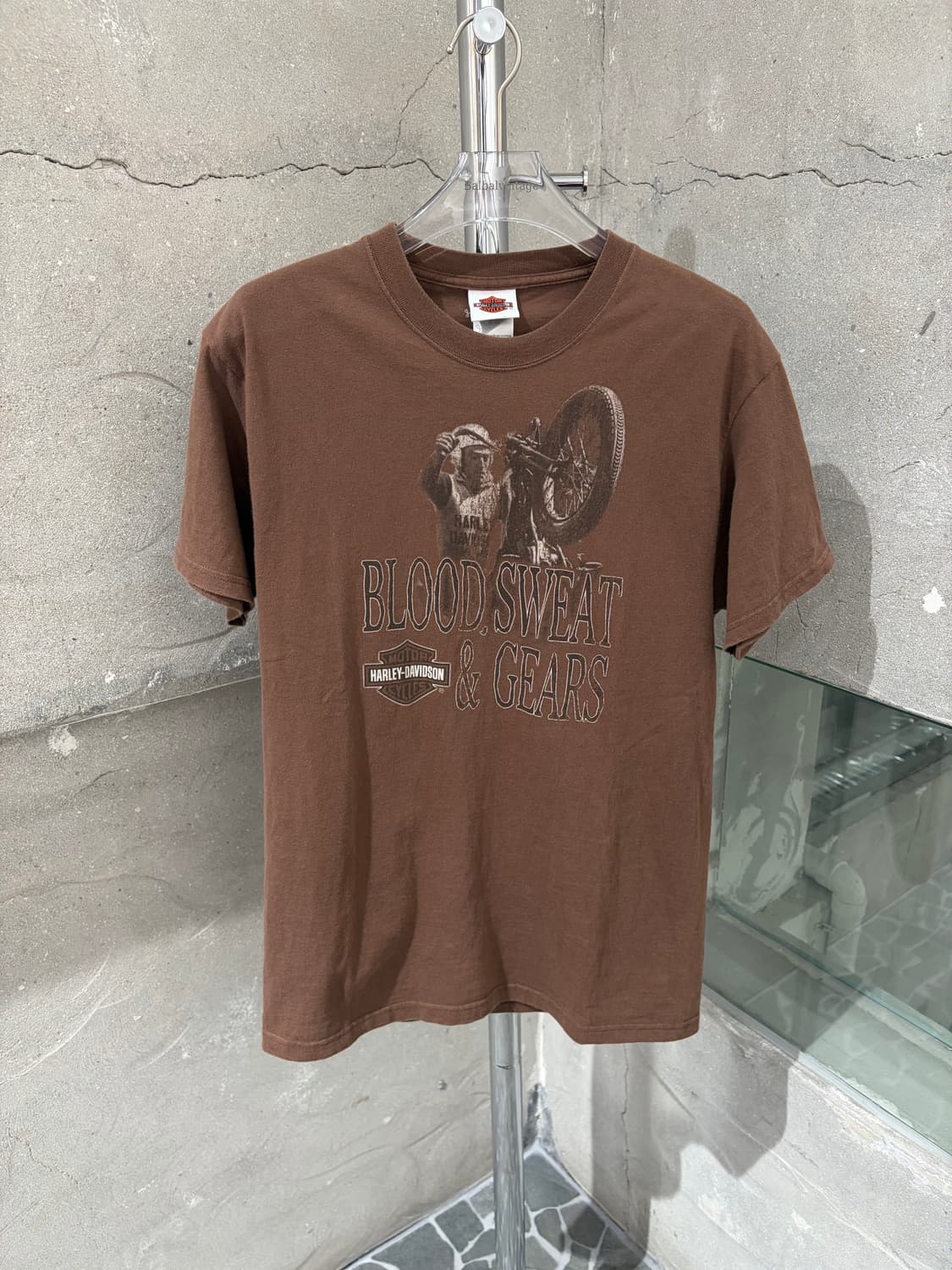 00’s 할리데이비슨 바이크 프린팅 티셔츠 상품이미지3