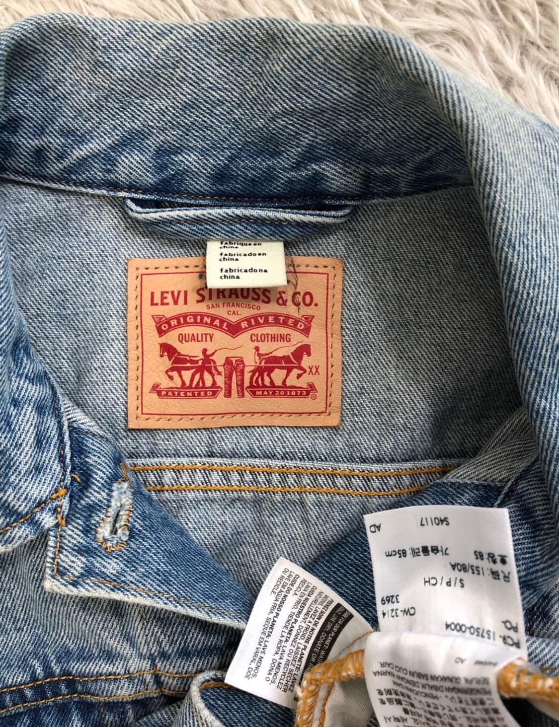 리바이스 청자켓 xs 상품이미지4