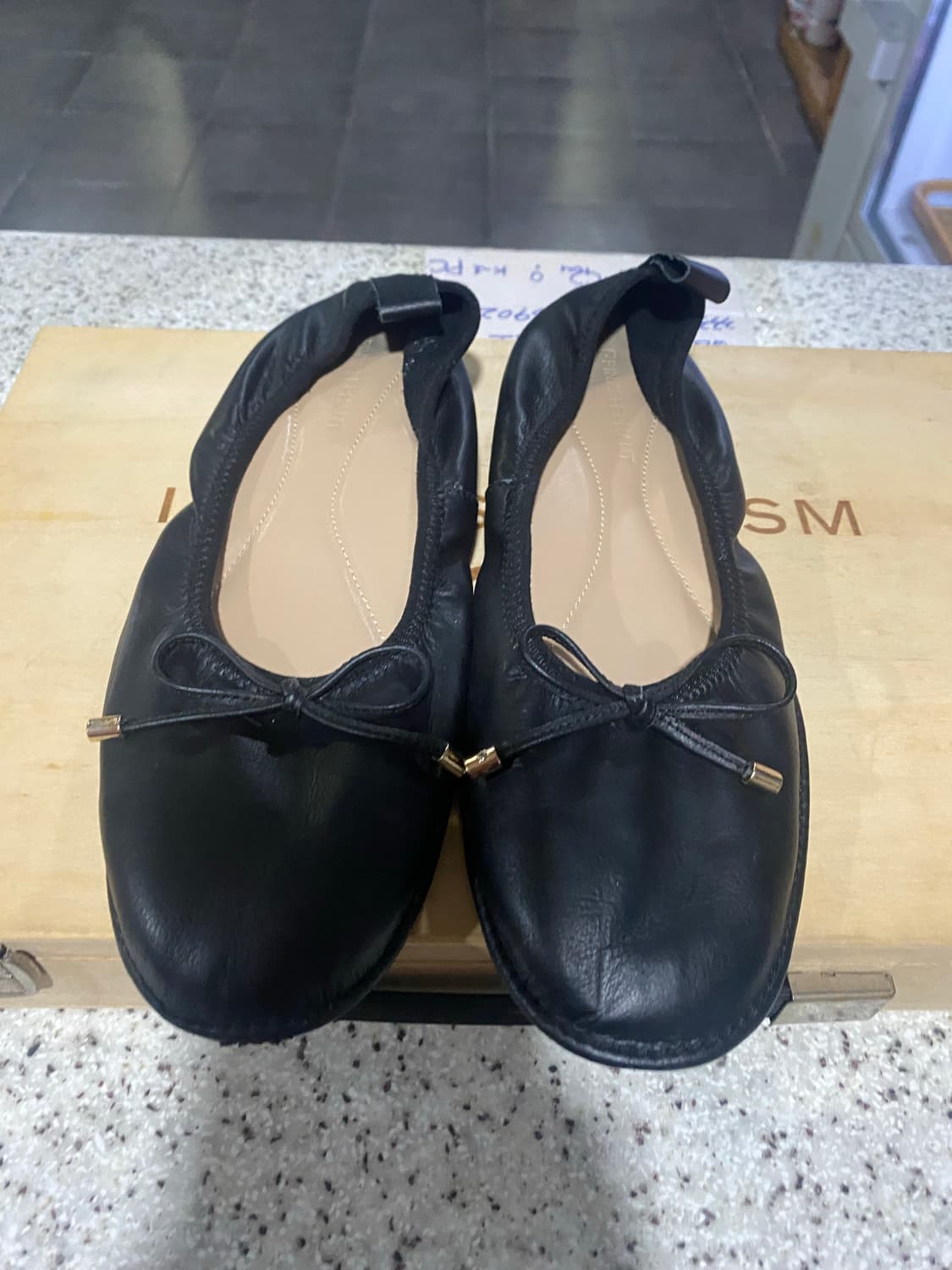 분홍코끼리 검정 플랫슈즈 245mm 상품이미지1