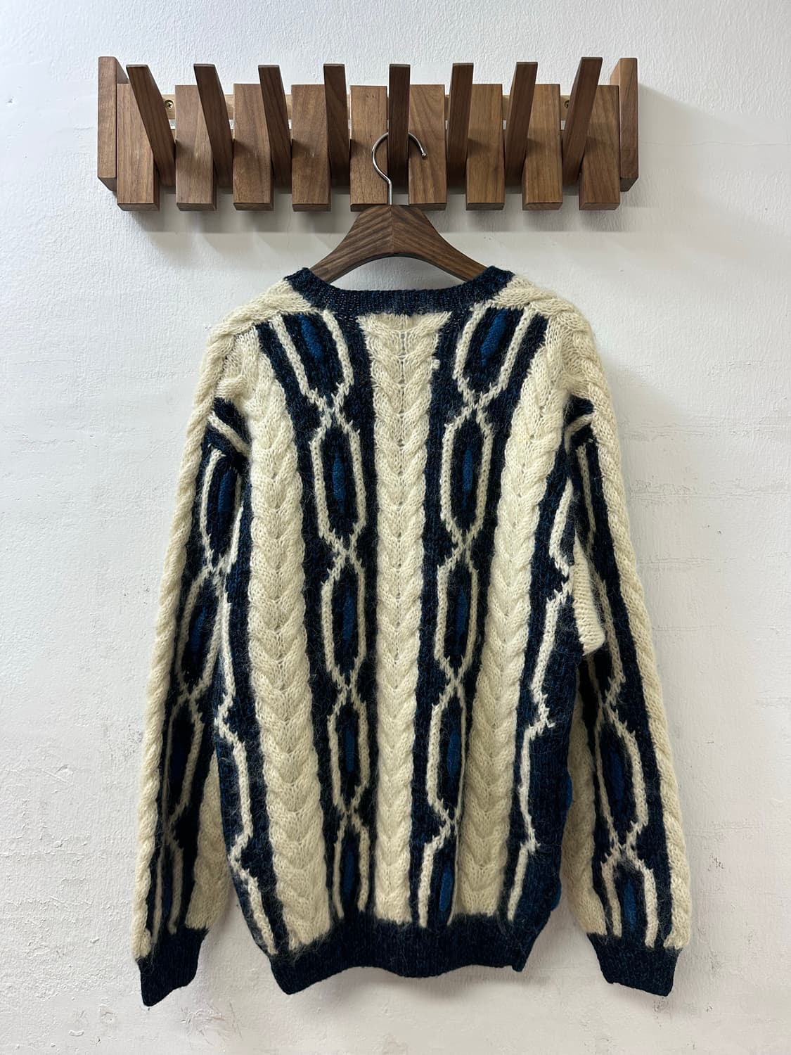 일본빈티지 FREELANCER 케이블 니트 울 풀오버 스웨터 상품이미지3