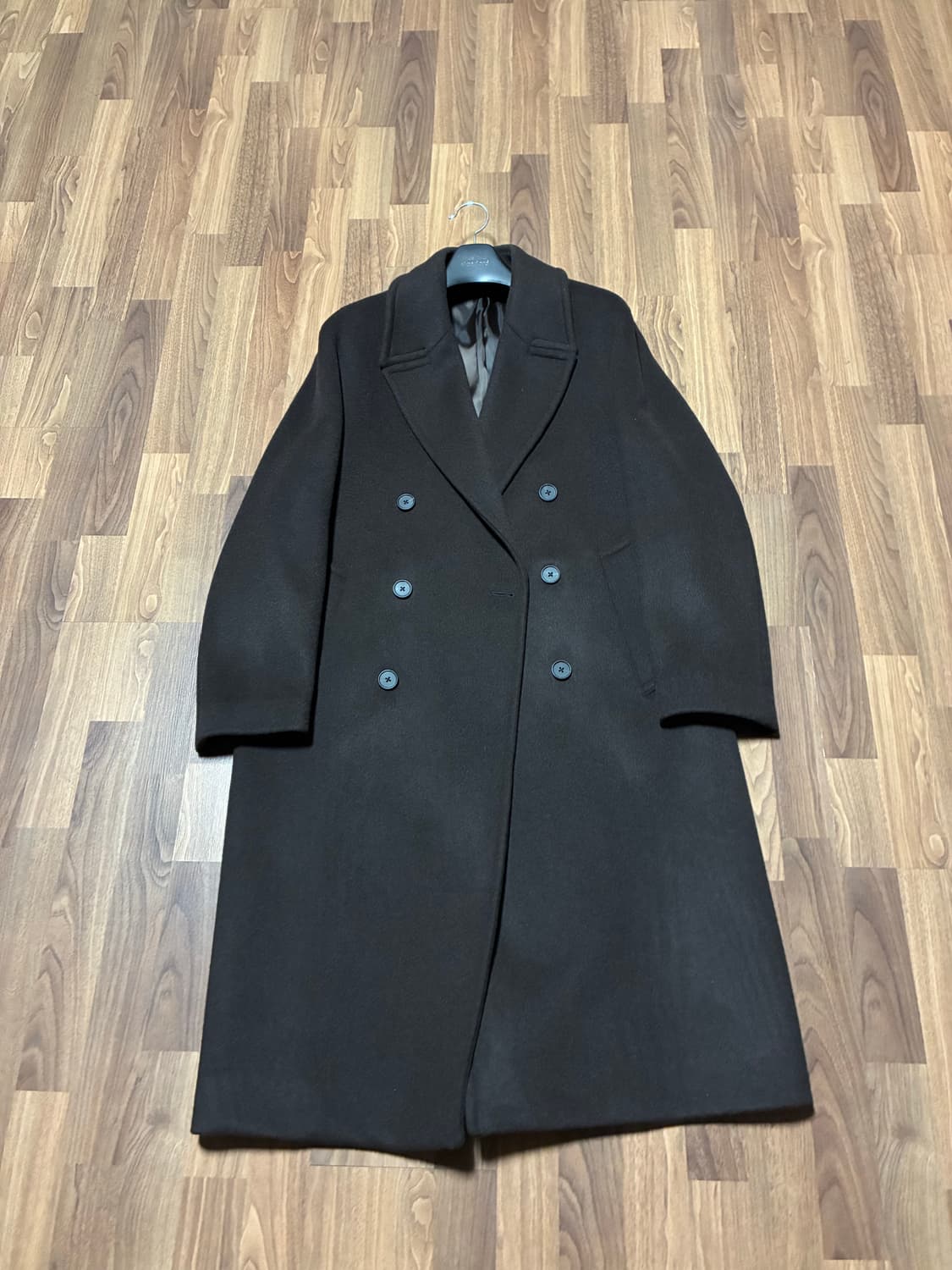 무신사 스탠다드 캐시미어 블렌드 더블 코드 다크브라운 m 상품이미지2