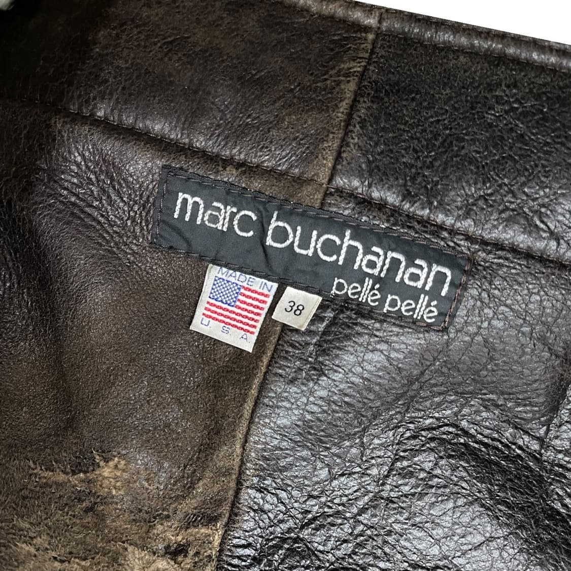 90s 펠레펠레 레더 무스탕 상품이미지5