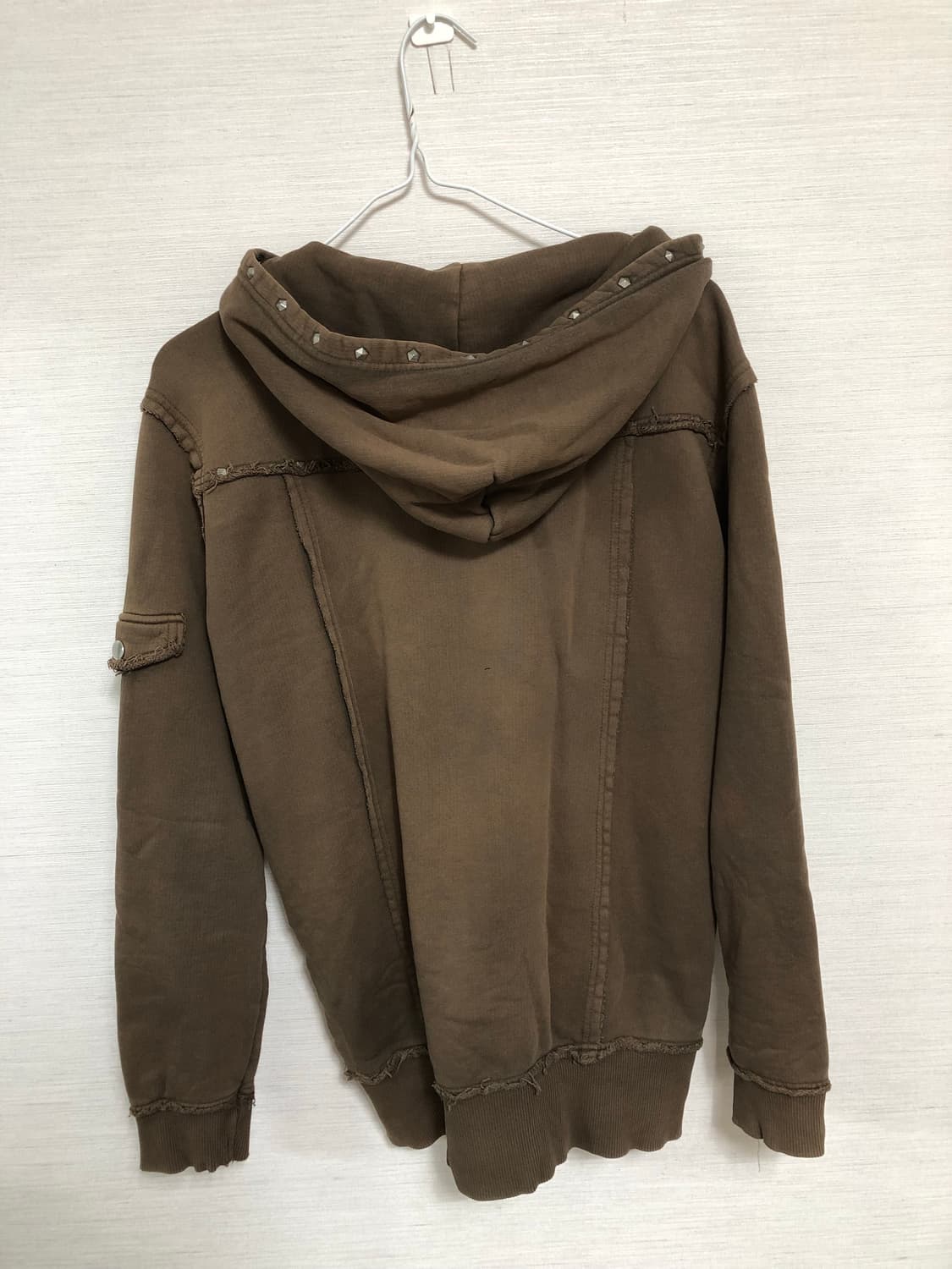 algonquins 알곤퀸즈 리벳 징 투웨이 후드집업 상품이미지2