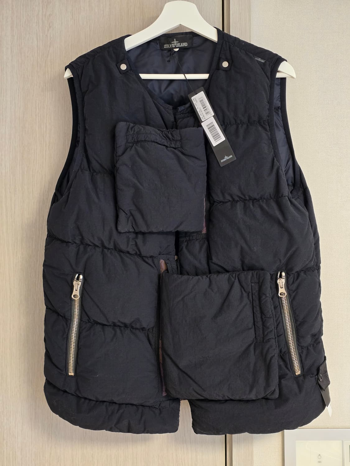 스톤아일랜드 쉐도우 18fw 나슬란 패딩 베스트 블랙 L 상품이미지3