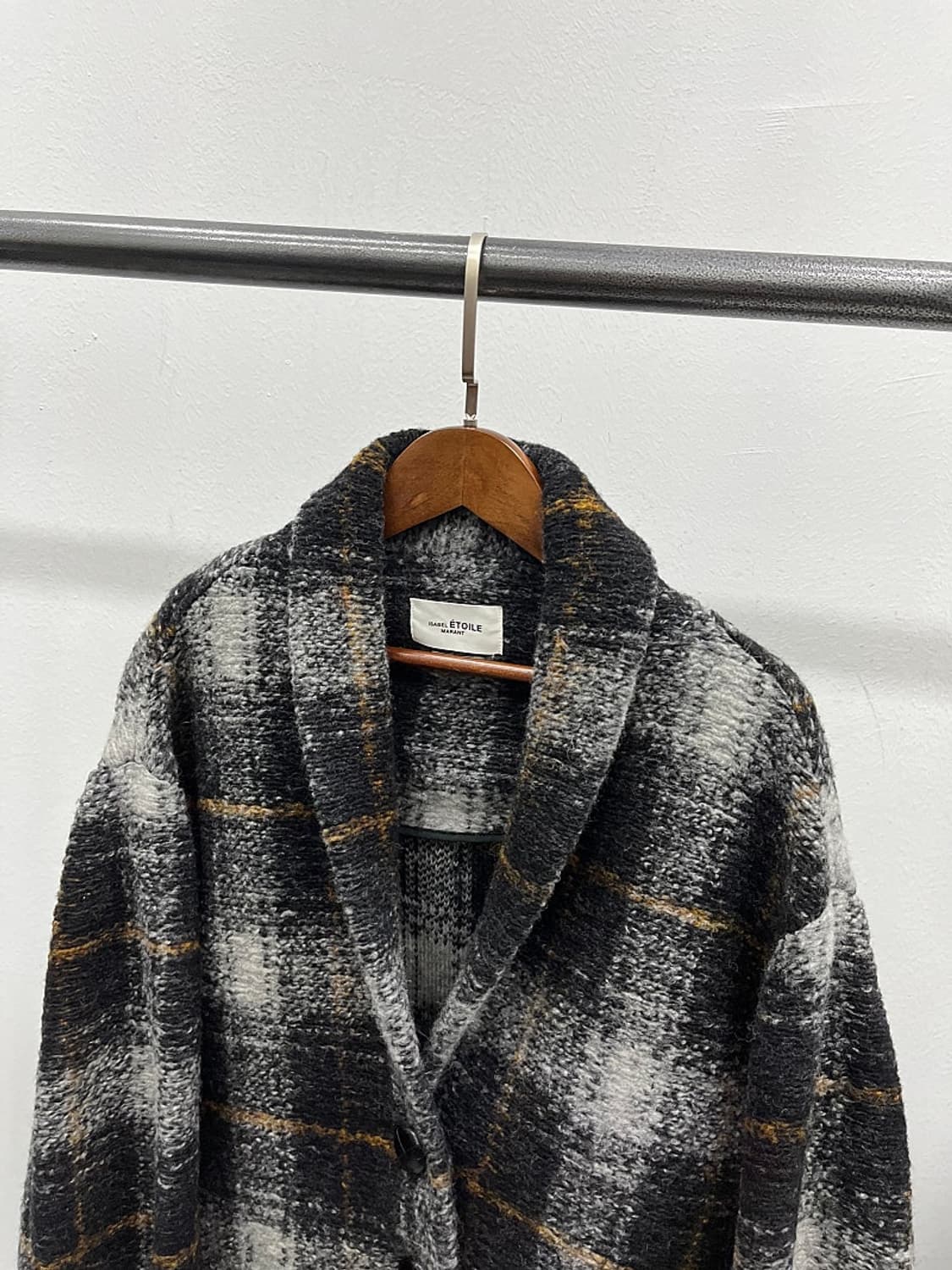 여) 이자벨마랑 가브리엘 체크코트  상품이미지3