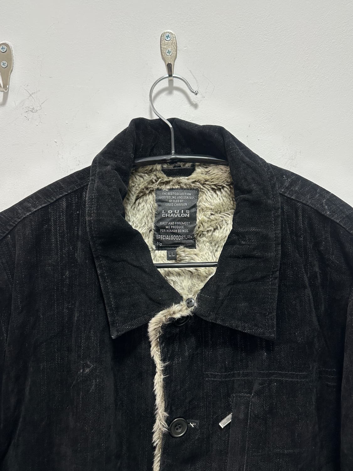 Louis Chavlon 00s suede fur jacket 상품이미지10